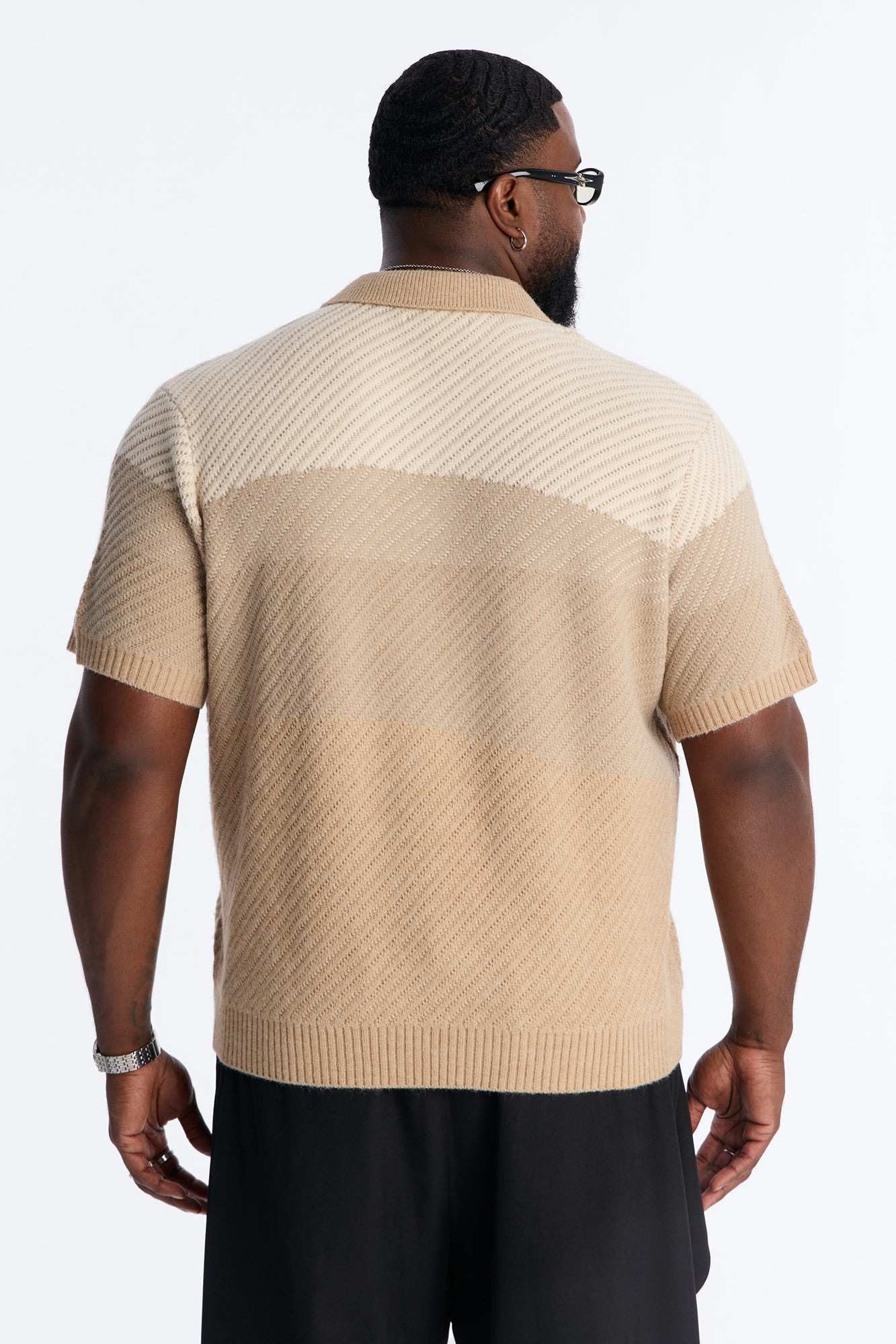 Atwater Sweater Polo - Tan Fashion Nova