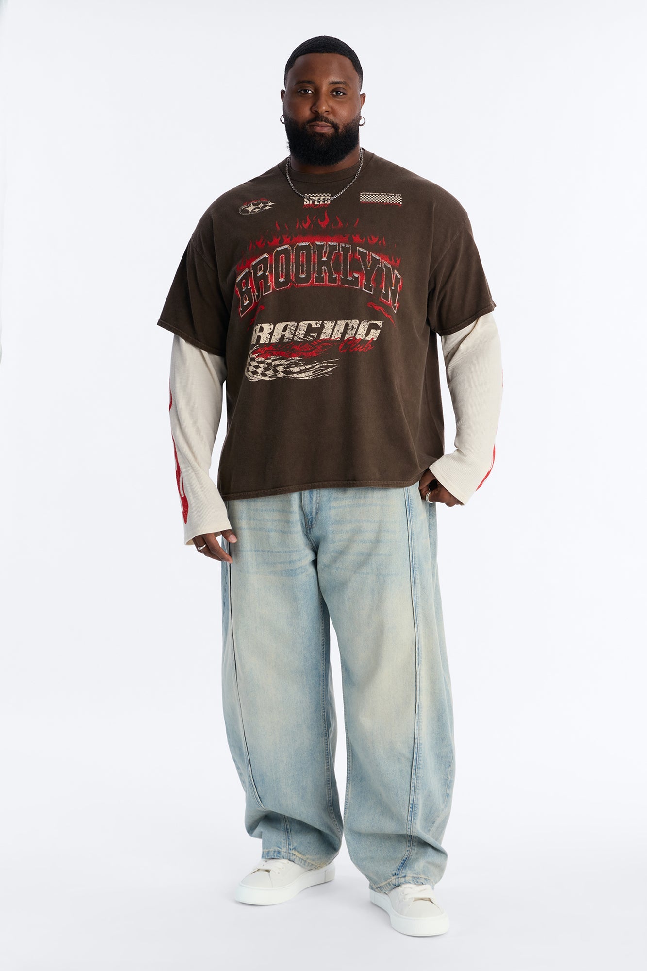 Barrel Led On Panel Jean - Light Wash Fashion Nova
