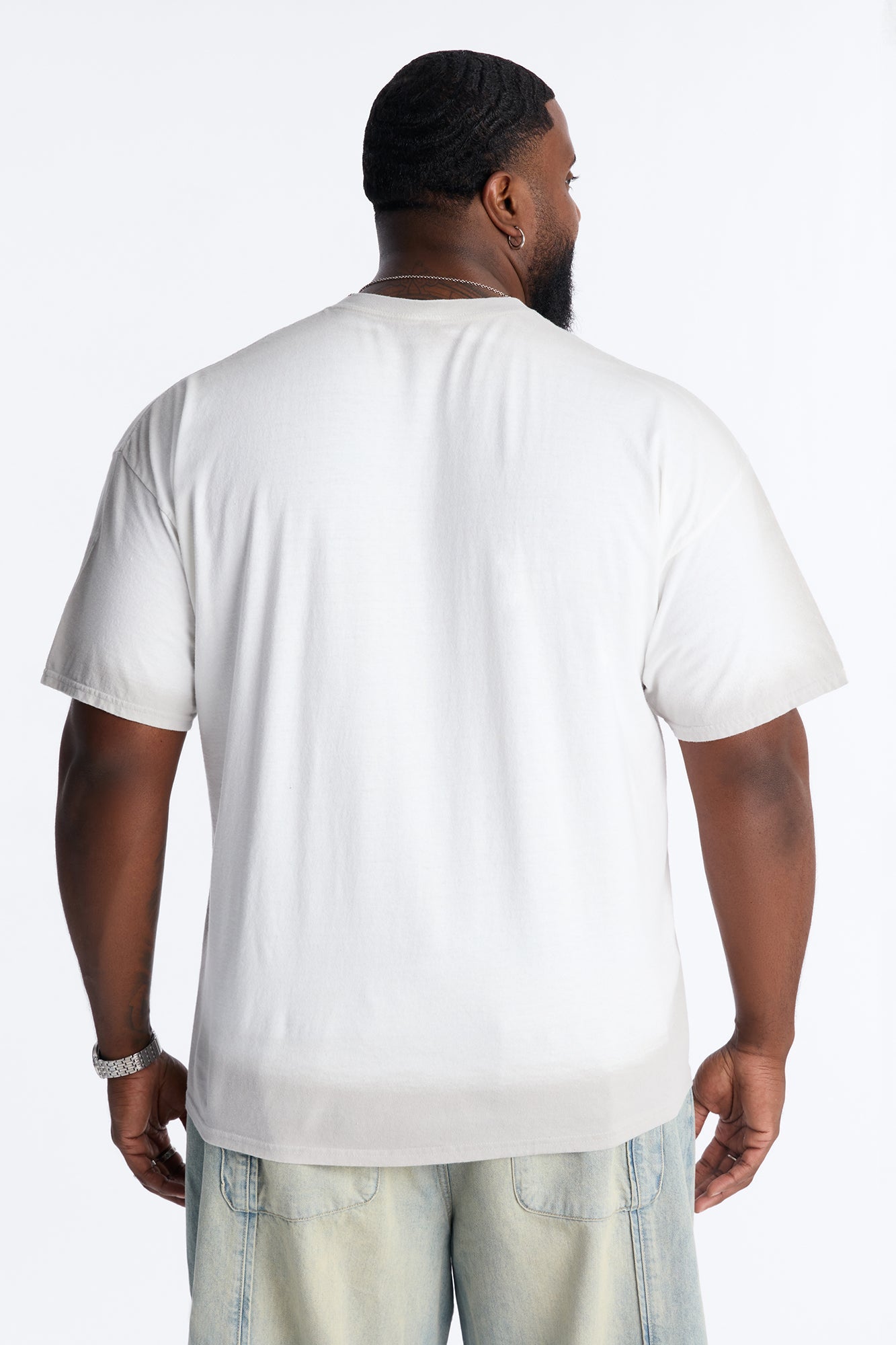 Divine Chaos Oversized Short Sleeve Tee - White Fashion Nova