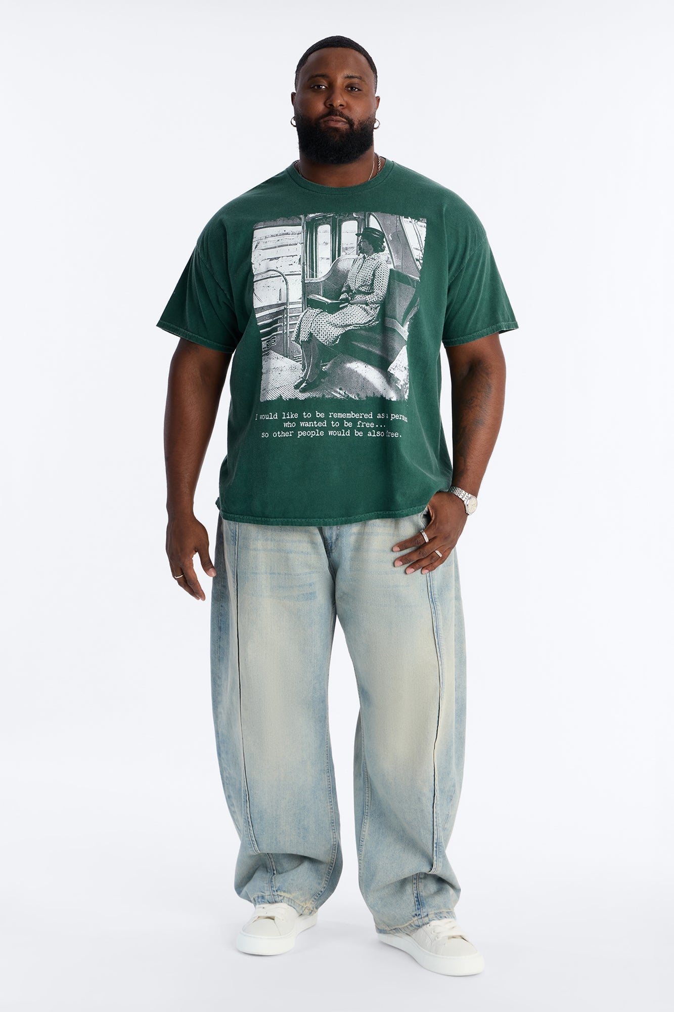 Rosa Legacy Short Sleeve Tee - Hunter Green Fashion Nova