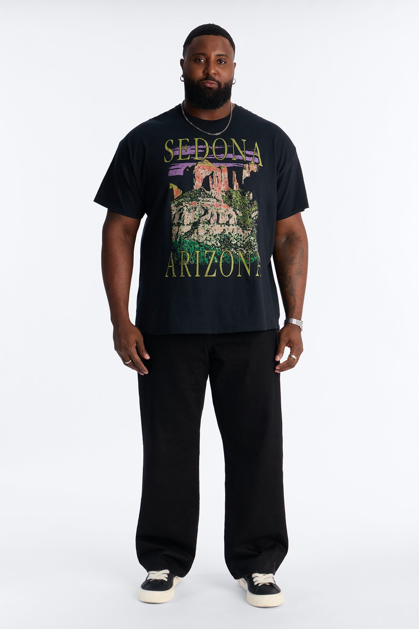 Sedona Arizona Short Sleeve Tee - Black Fashion Nova