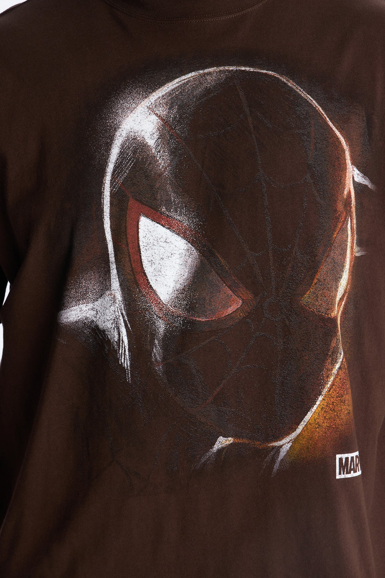 Boxy Spider Man Be Yourself Short Sleeve Tee - Brown Fashion Nova