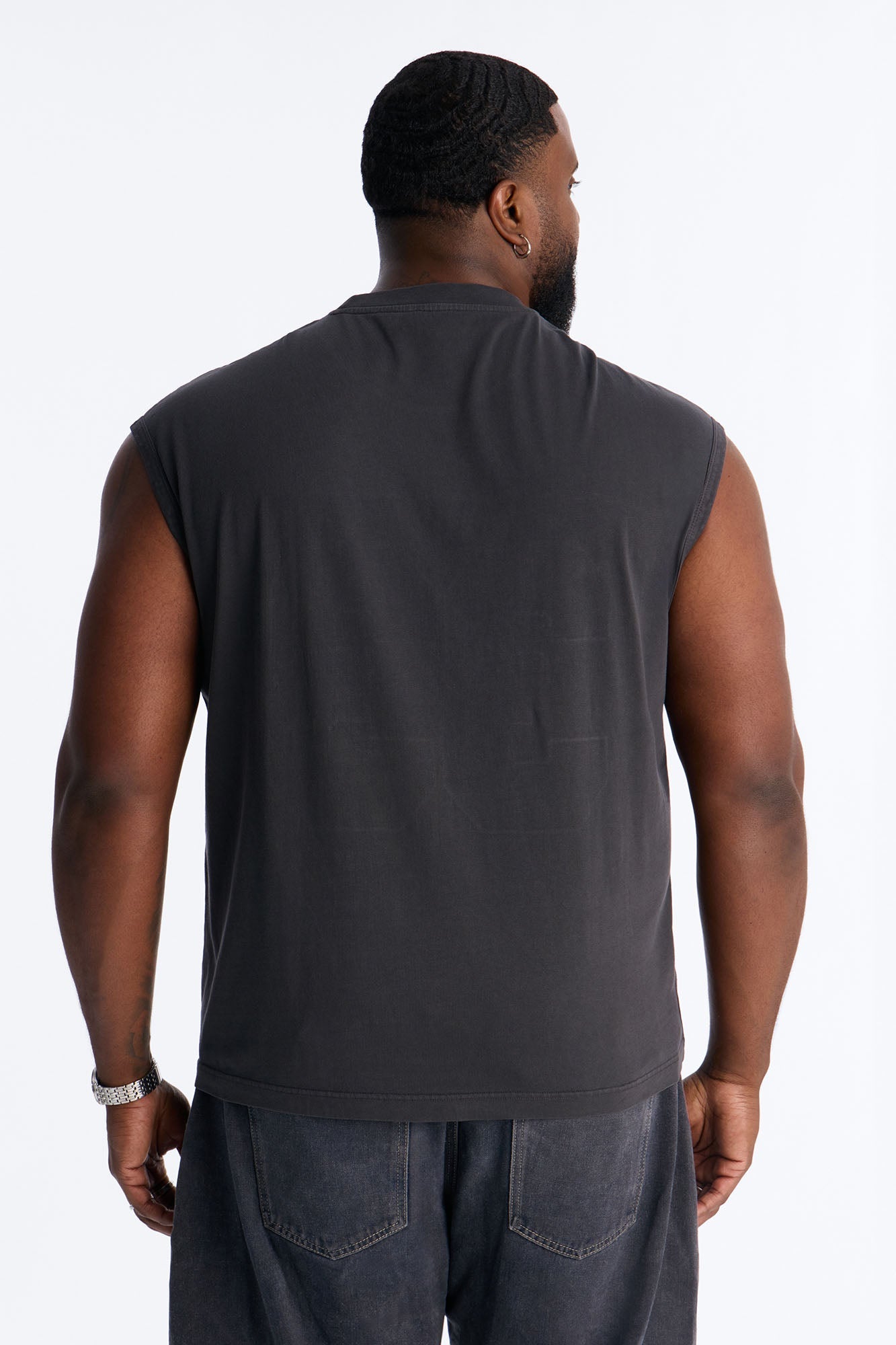 Lucky Number Muscle Tee - Black Fashion Nova