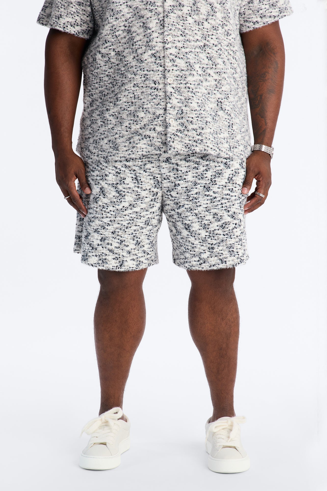 Montecito Textured Short - Black Fashion Nova