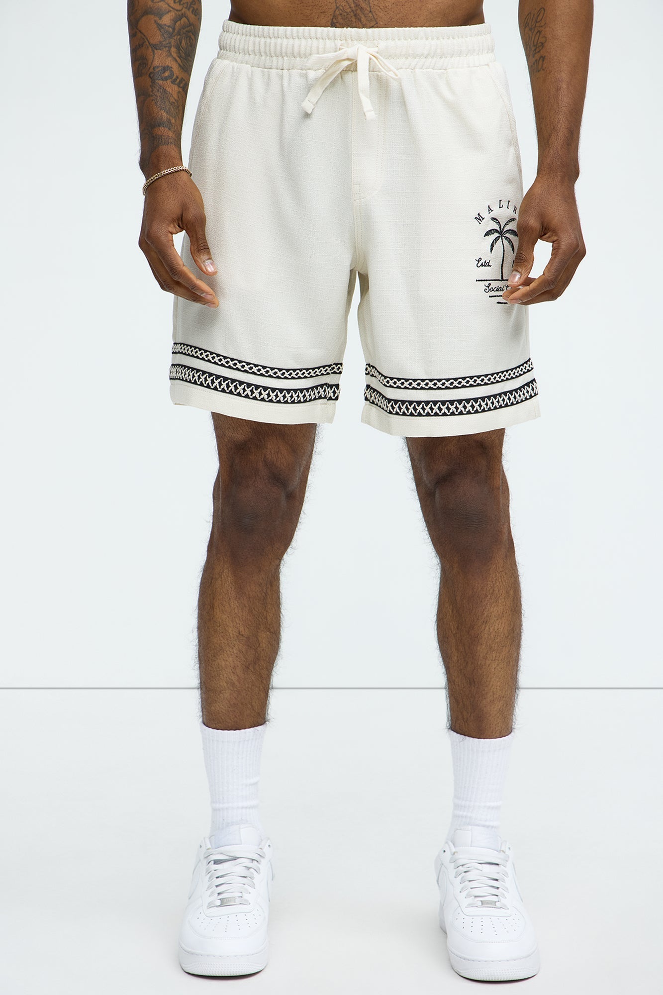 Zephyr Relaxed Shorts - Off White Fashion Nova