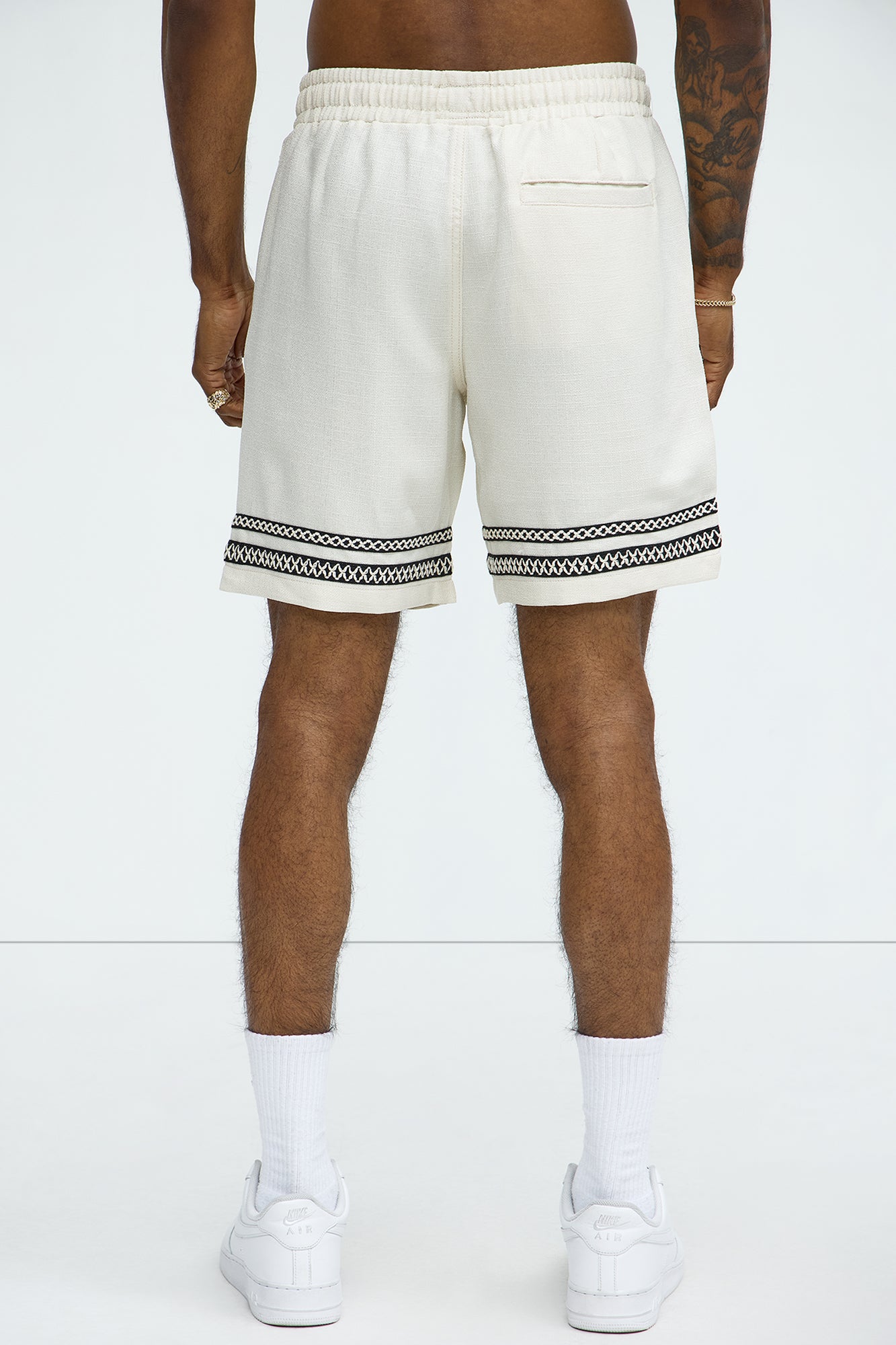 Zephyr Relaxed Shorts - Off White Fashion Nova