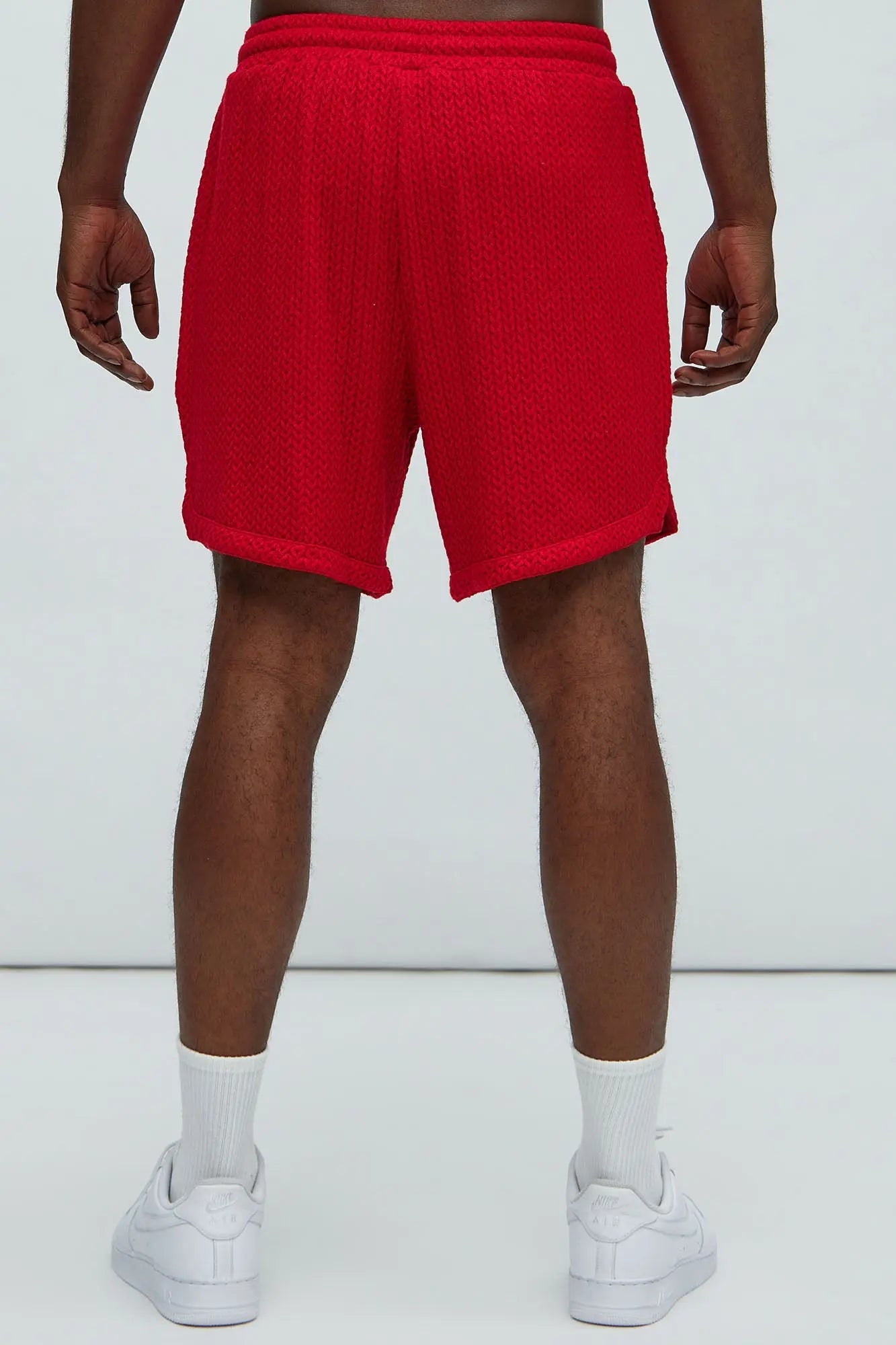 Catanina Textured Shorts - Red Fashion Nova