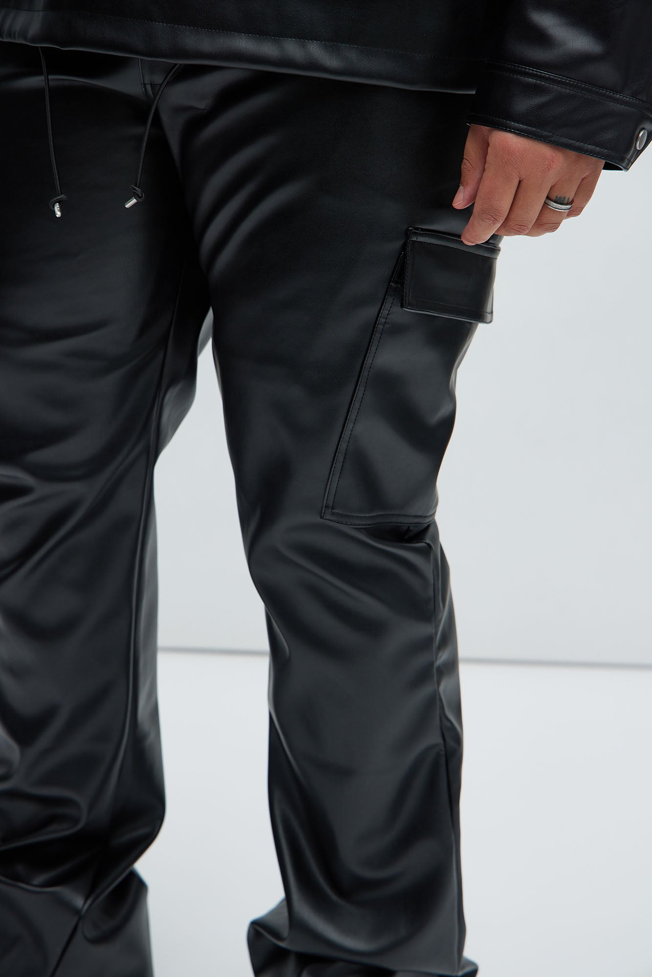 Royce Slim Faux Leather Pants - Black Fashion Nova