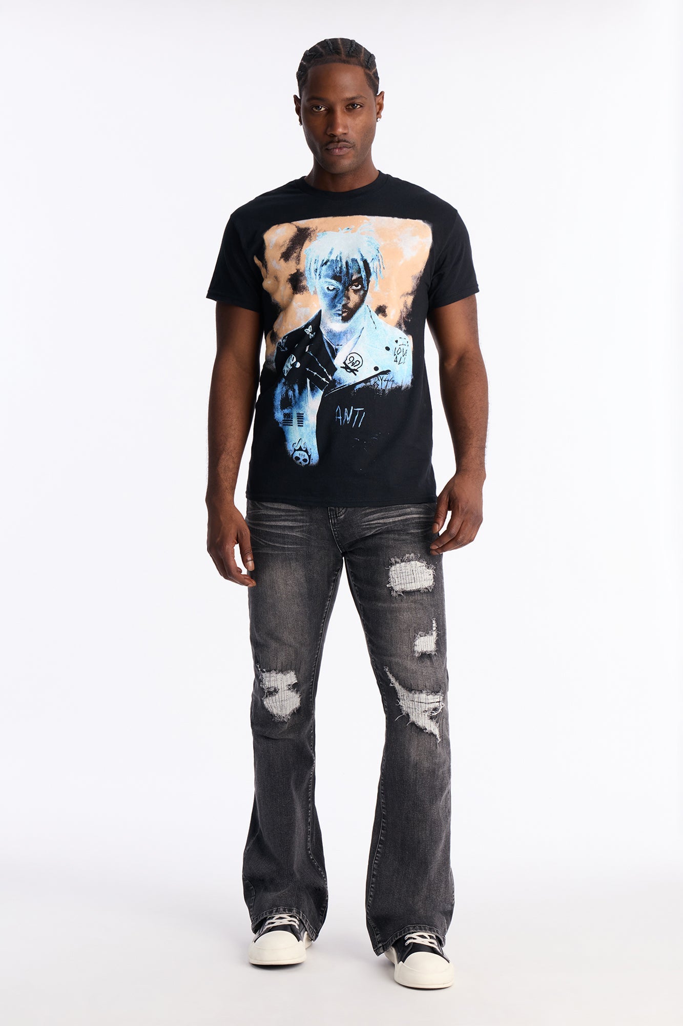 Juice WRLD Wishing Well Short Sleeve Tee - Black Fashion Nova