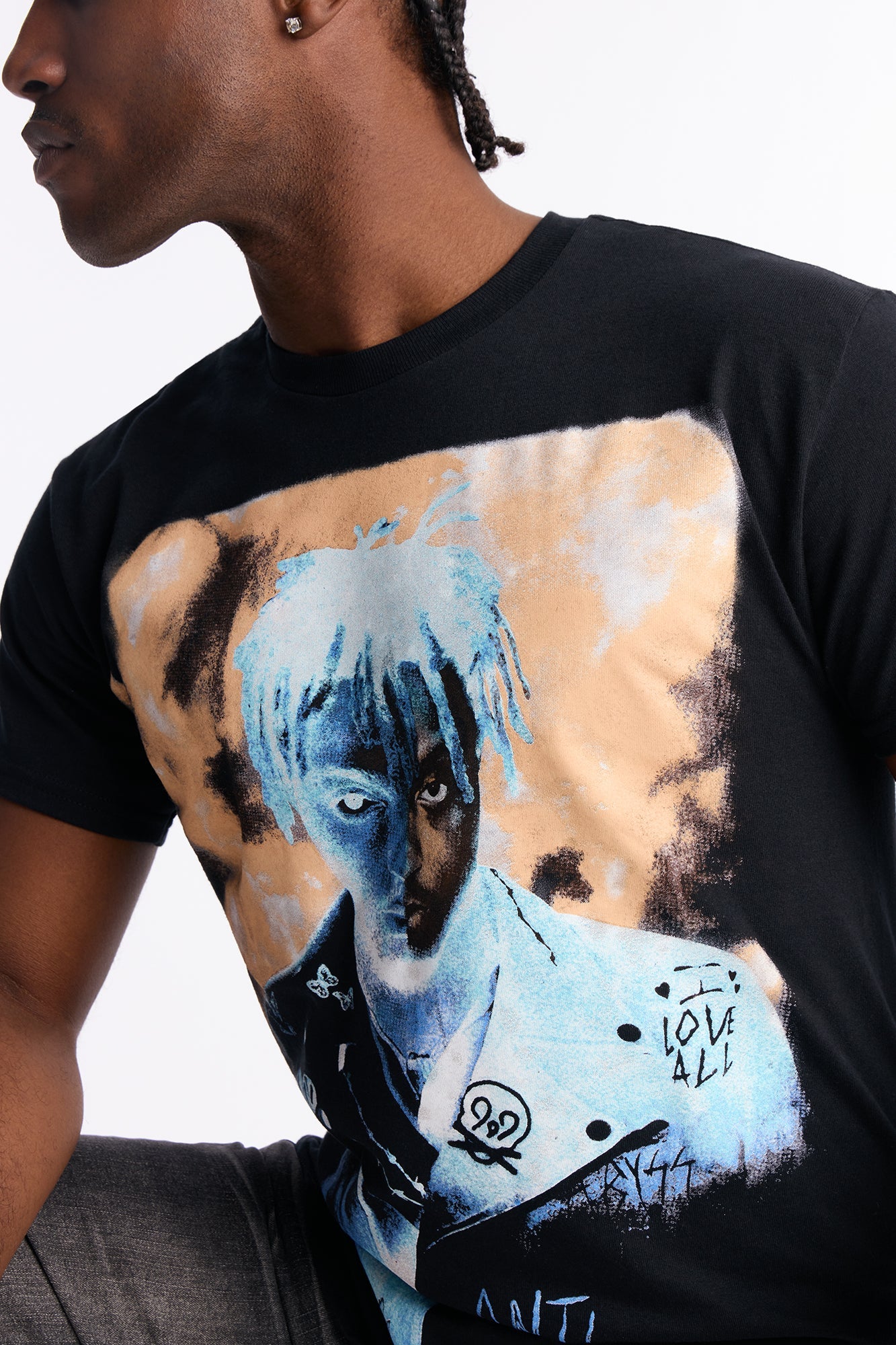 Juice WRLD Wishing Well Short Sleeve Tee - Black Fashion Nova