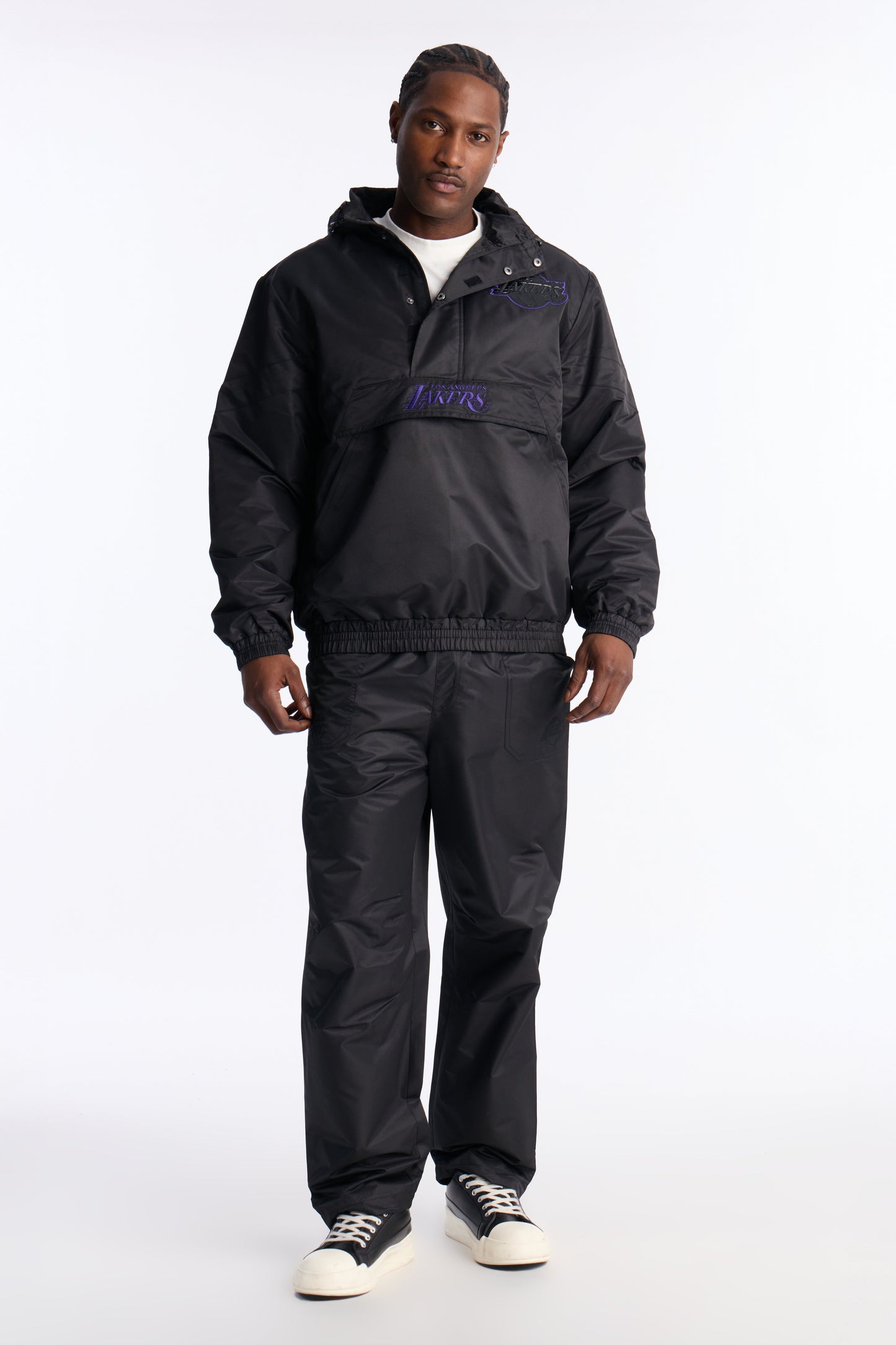 Lakers Black Out Pant - Black Fashion Nova