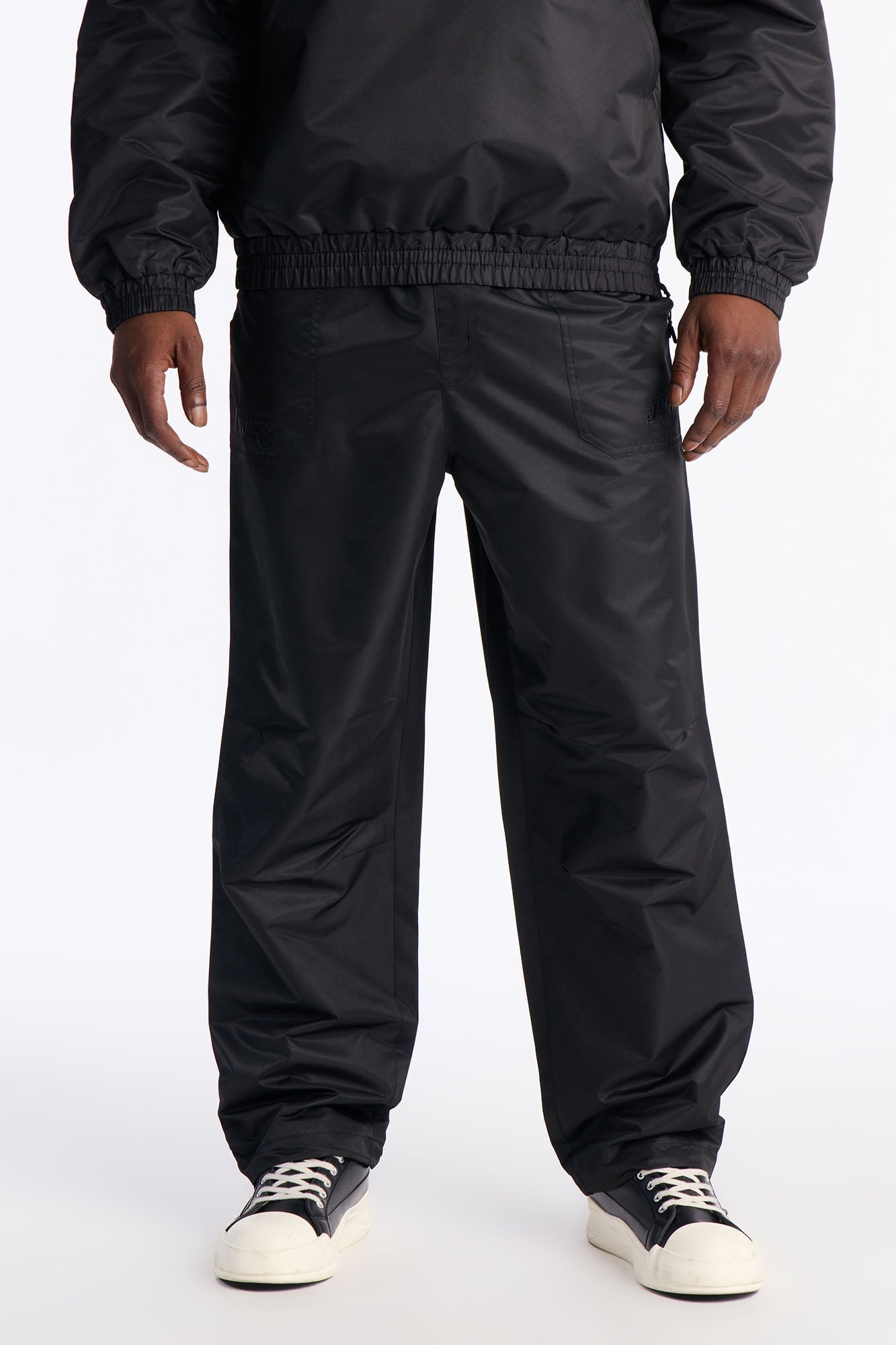 Lakers Black Out Pant - Black Fashion Nova