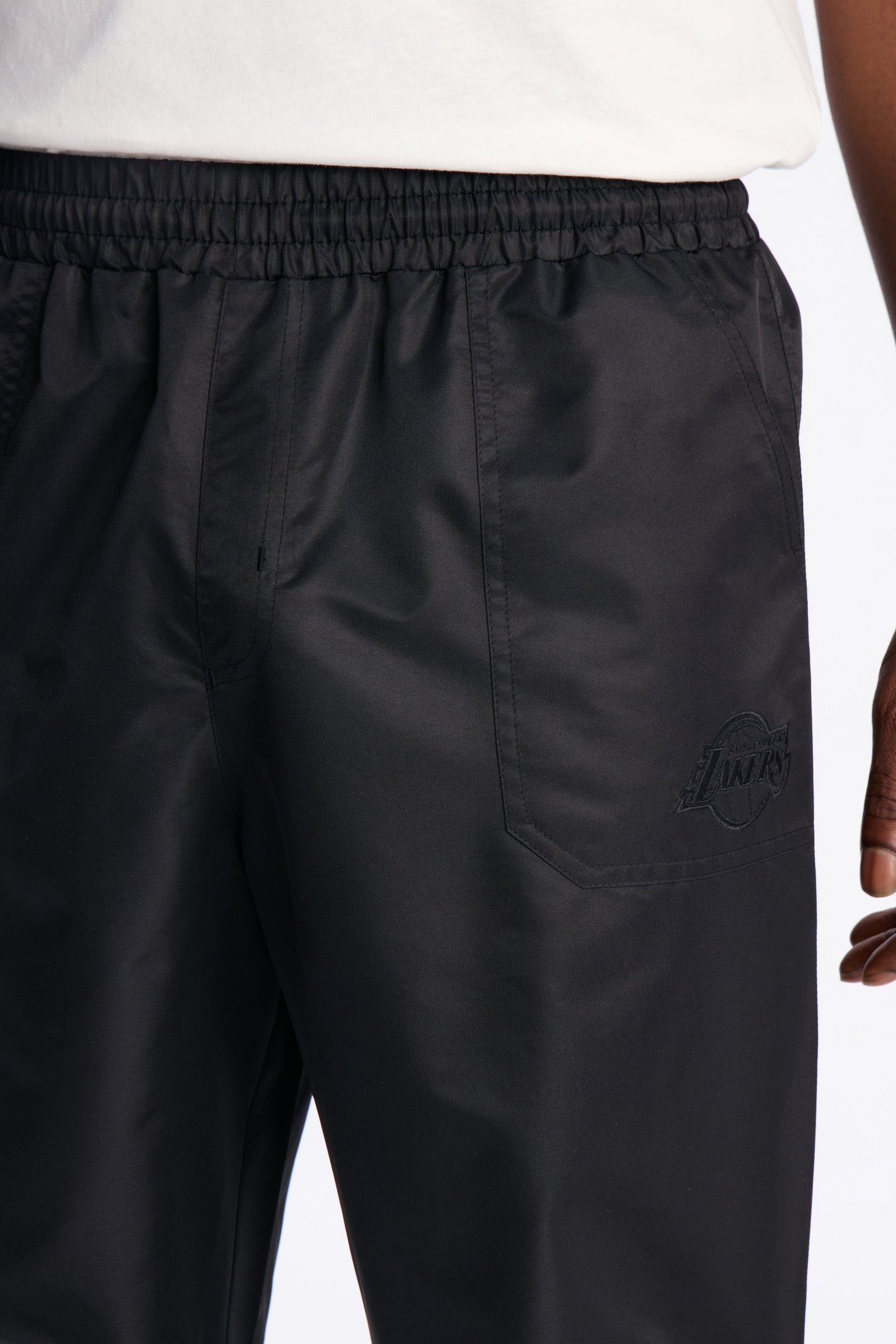 Lakers Black Out Pant - Black Fashion Nova