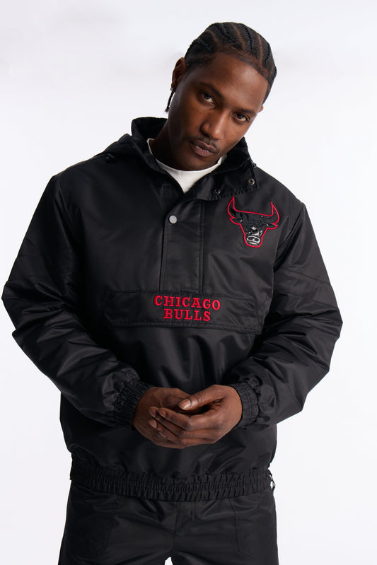 Bulls Black Out Jacket - Black Fashion Nova