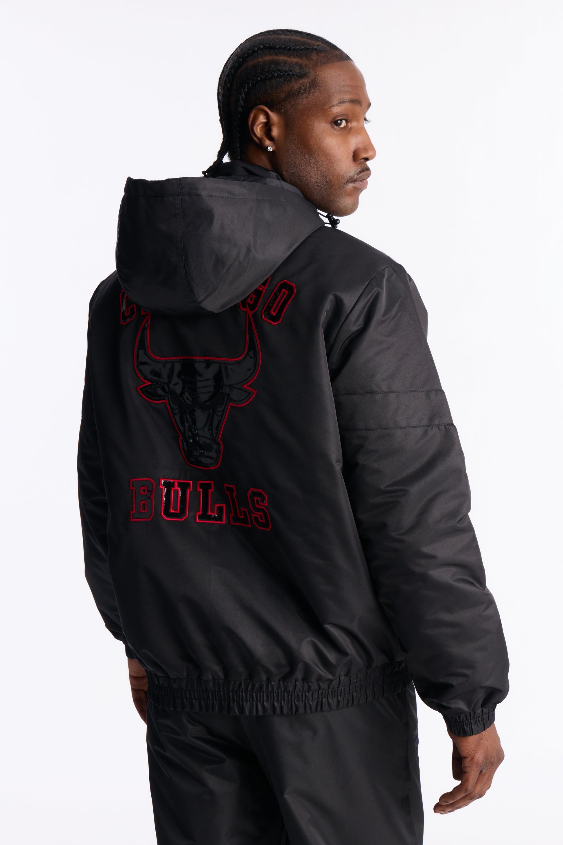 Bulls Black Out Jacket - Black Fashion Nova