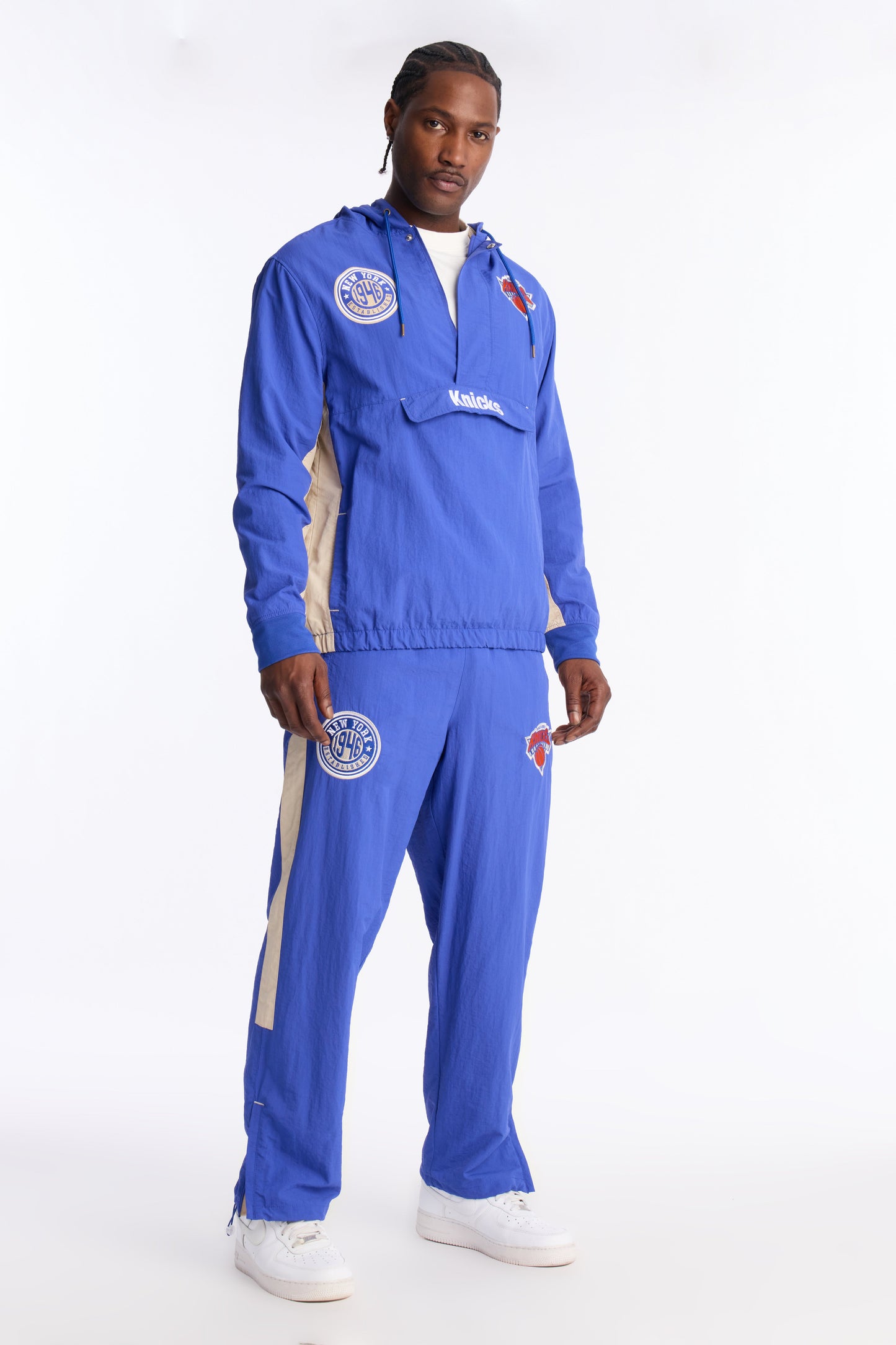 Knicks Bleacher Creature Pant - Royal Fashion Nova