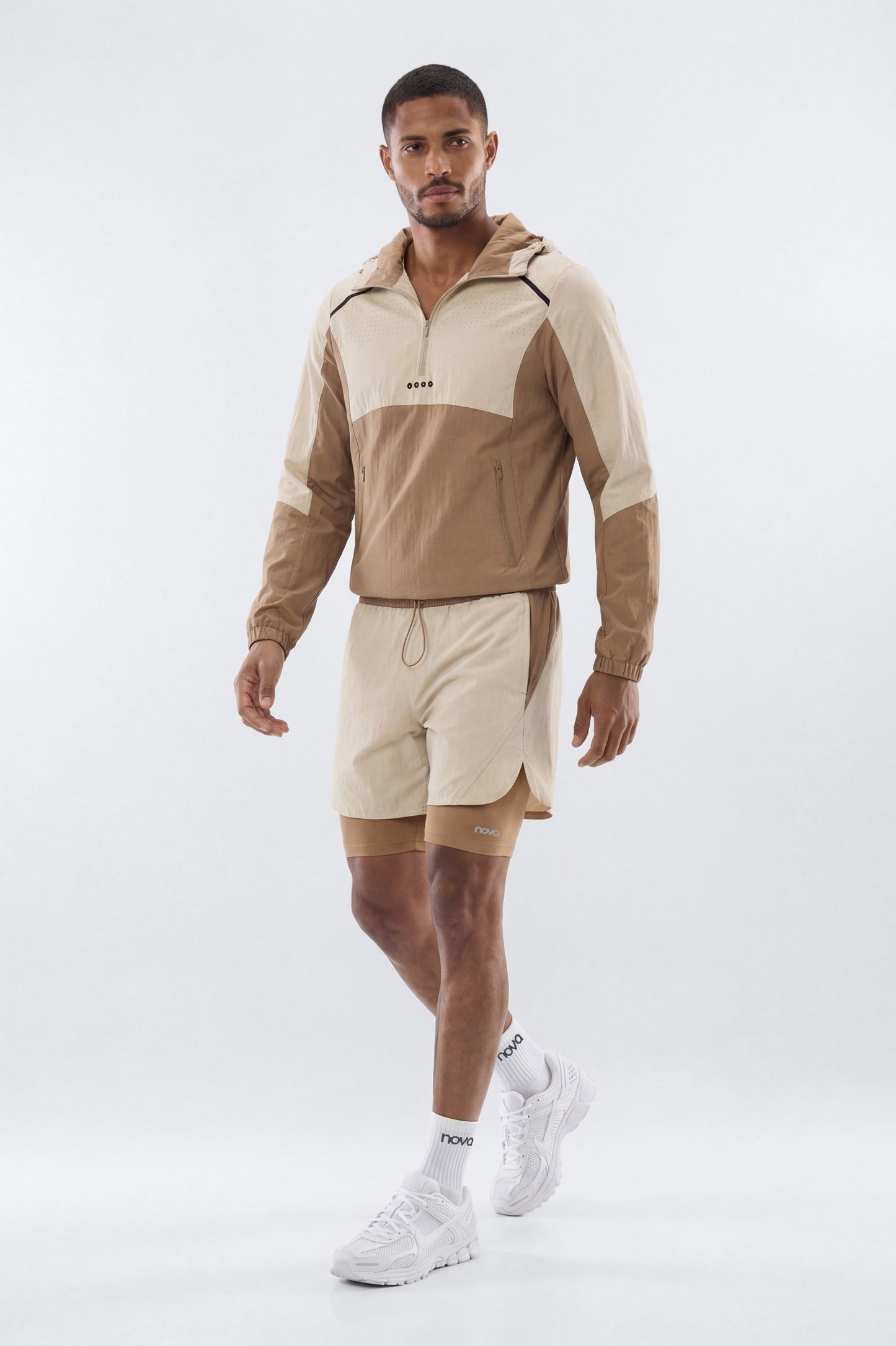 ProRipStop 7″ Built In Compression Shorts - Taupe Fashion Nova