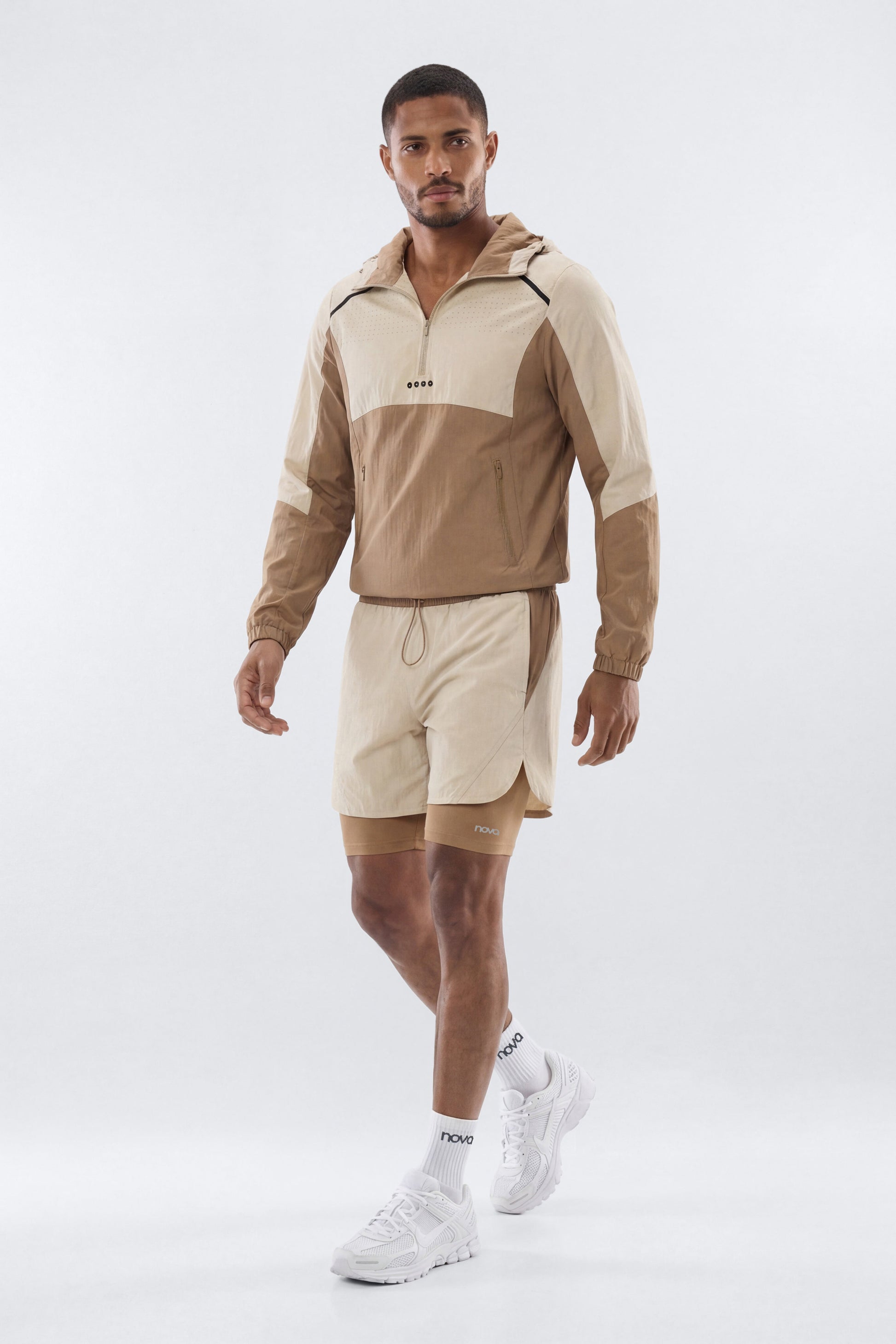 ProRipStop 7″ Built In Compression Shorts - Taupe Fashion Nova