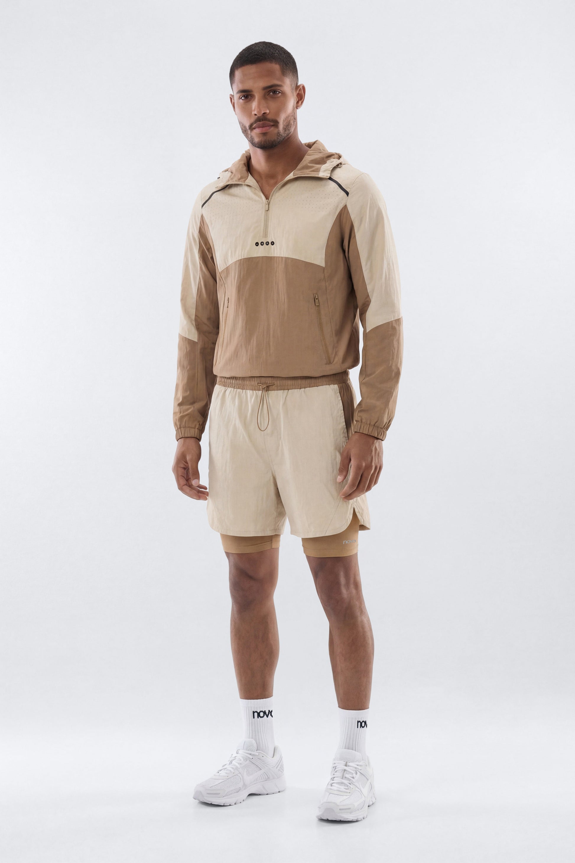 ProRipStop 7″ Built In Compression Shorts - Taupe Fashion Nova