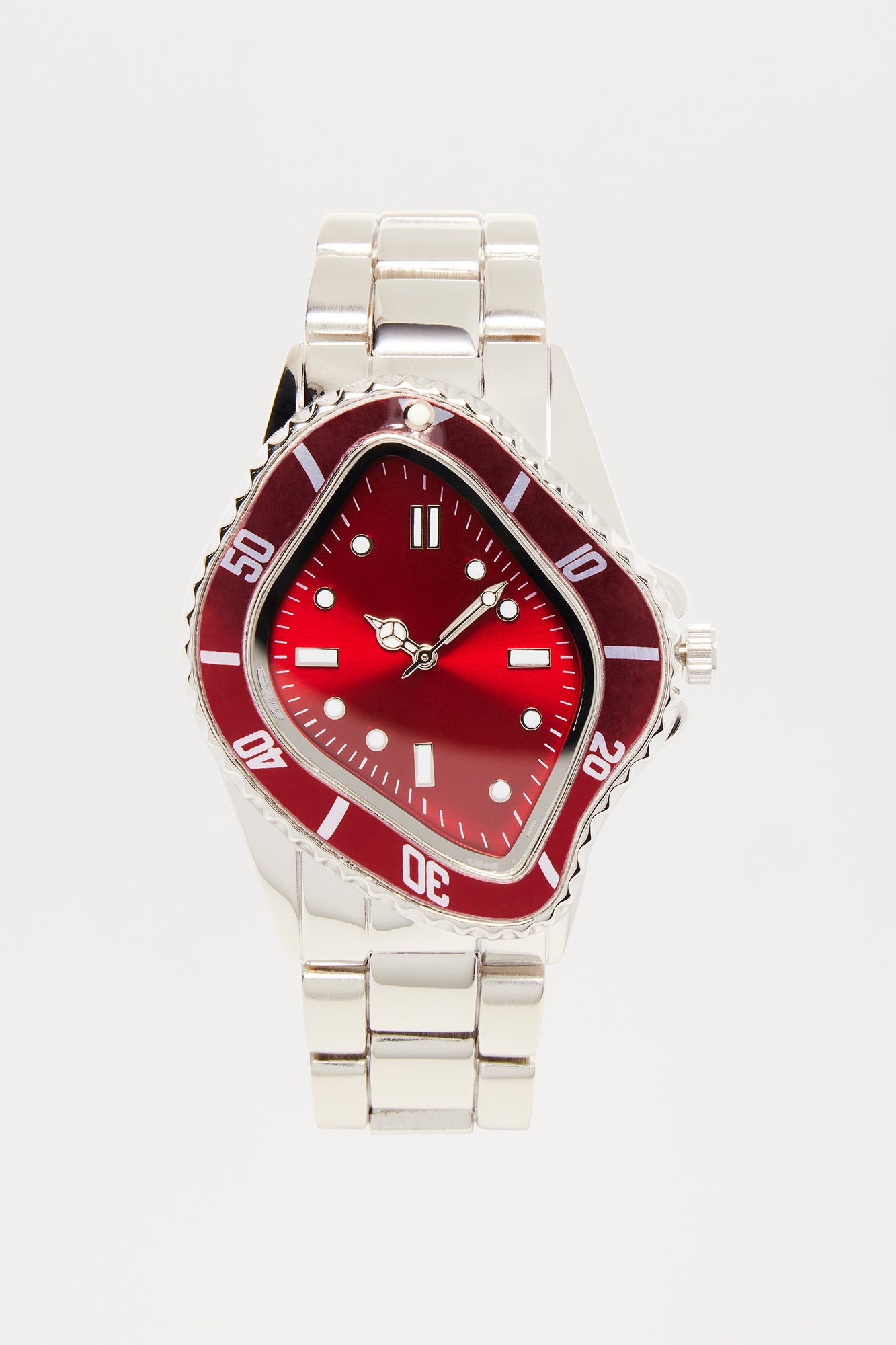 Legacy Watch - Silver/Red Fashion Nova