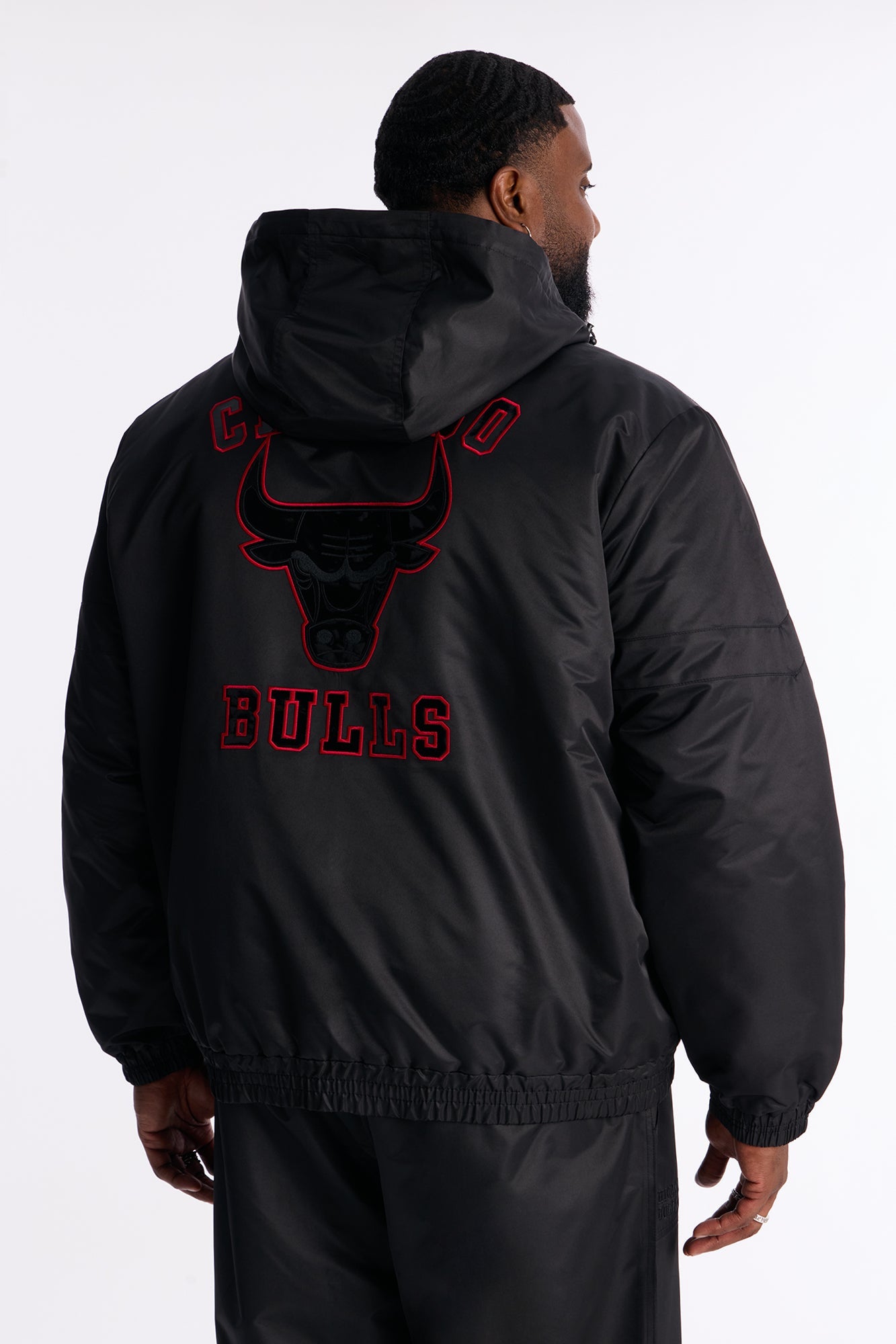 Bulls Black Out Jacket - Black Fashion Nova