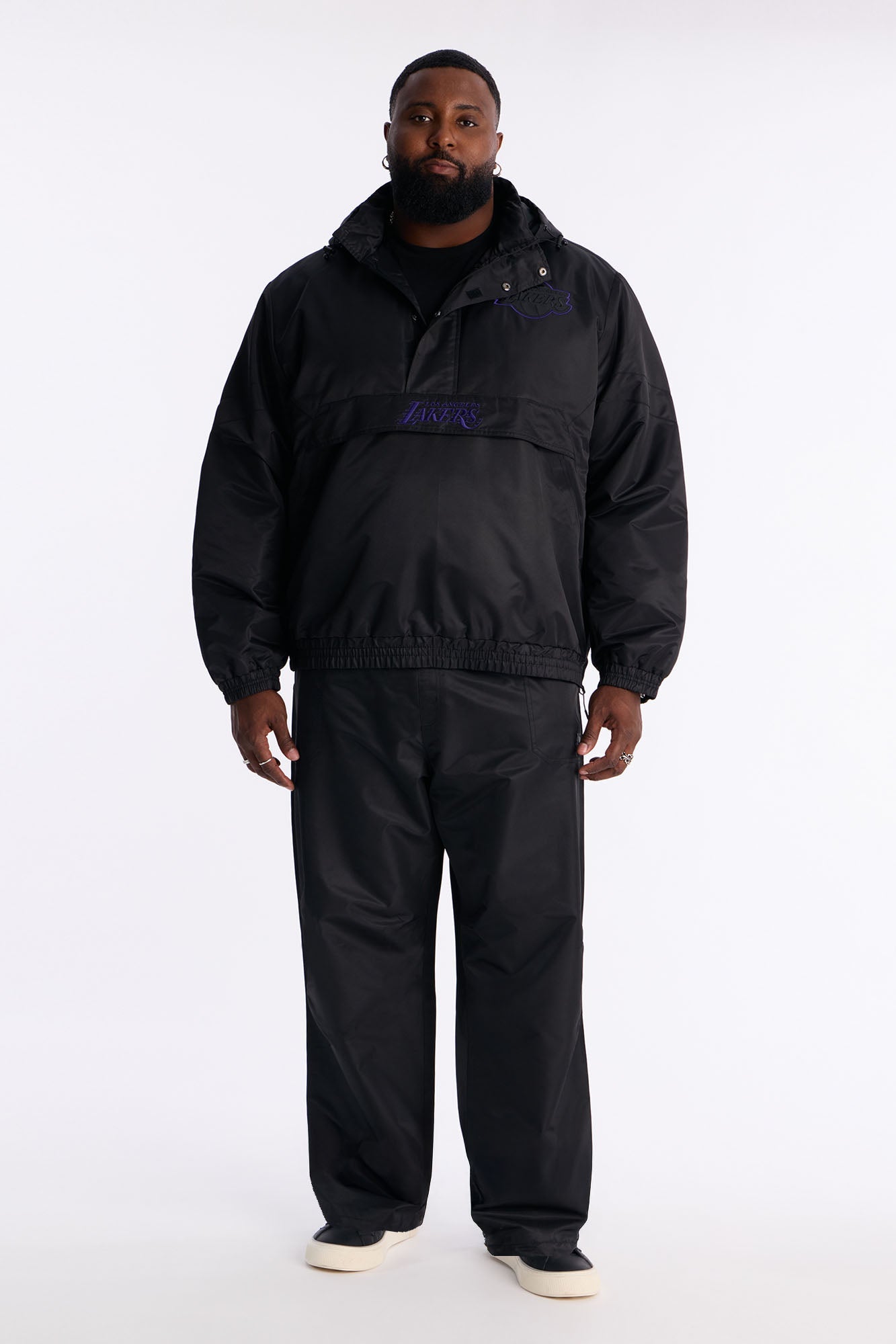 Lakers Black Out Pant - Black Fashion Nova