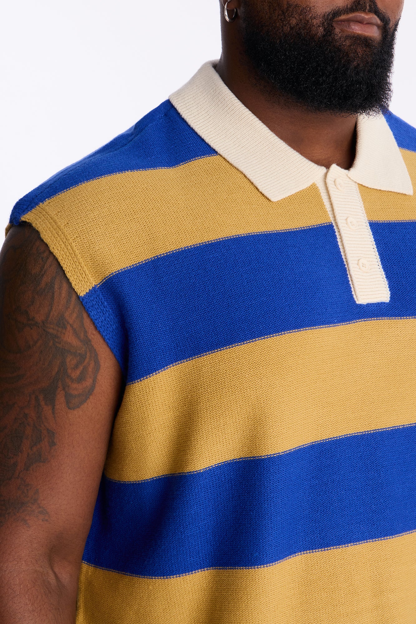 Ivy Sweater Polo - Blue Fashion Nova