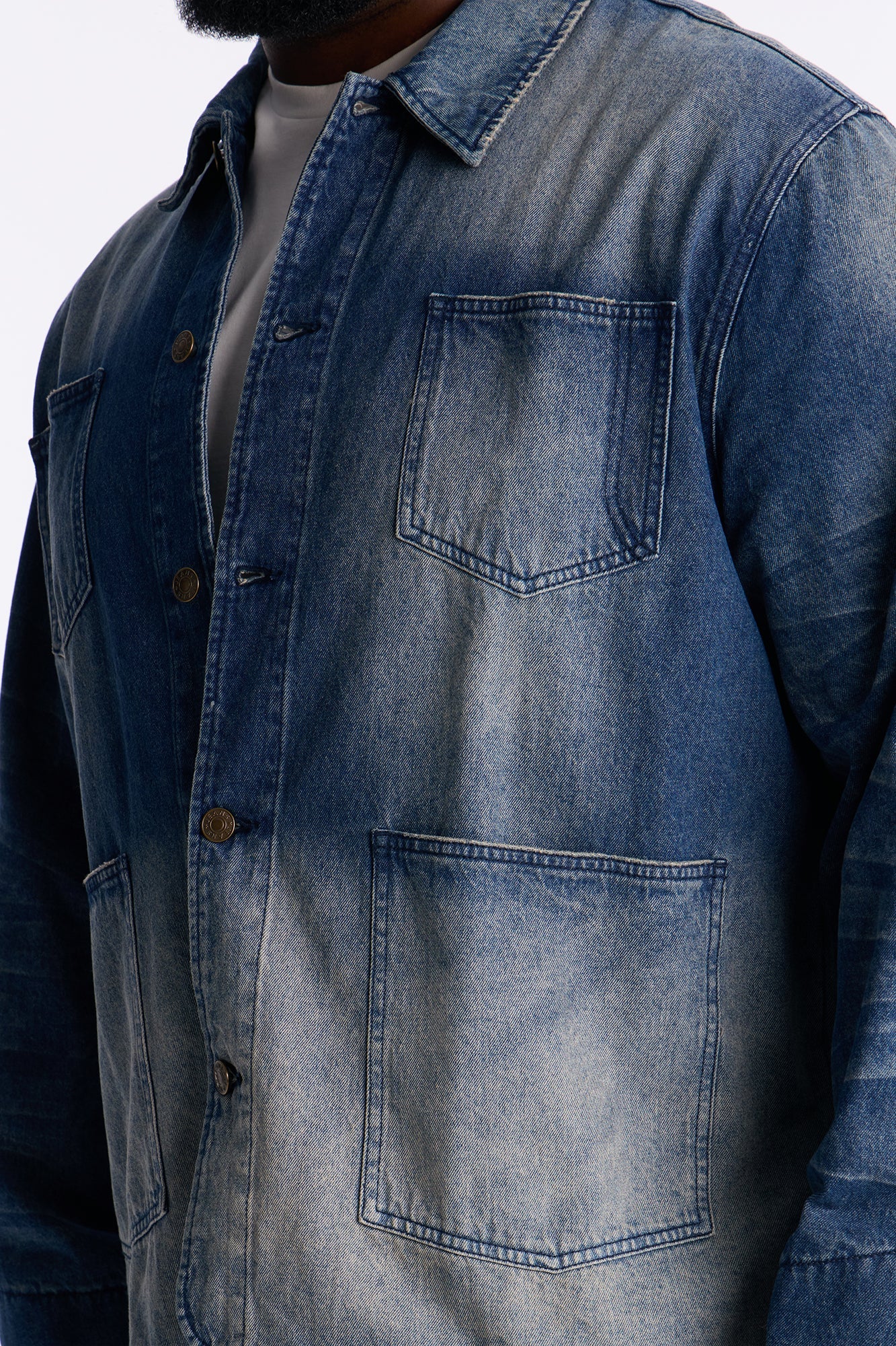 Utility Street Ops Denim Jacket - Dark Wash Fashion Nova