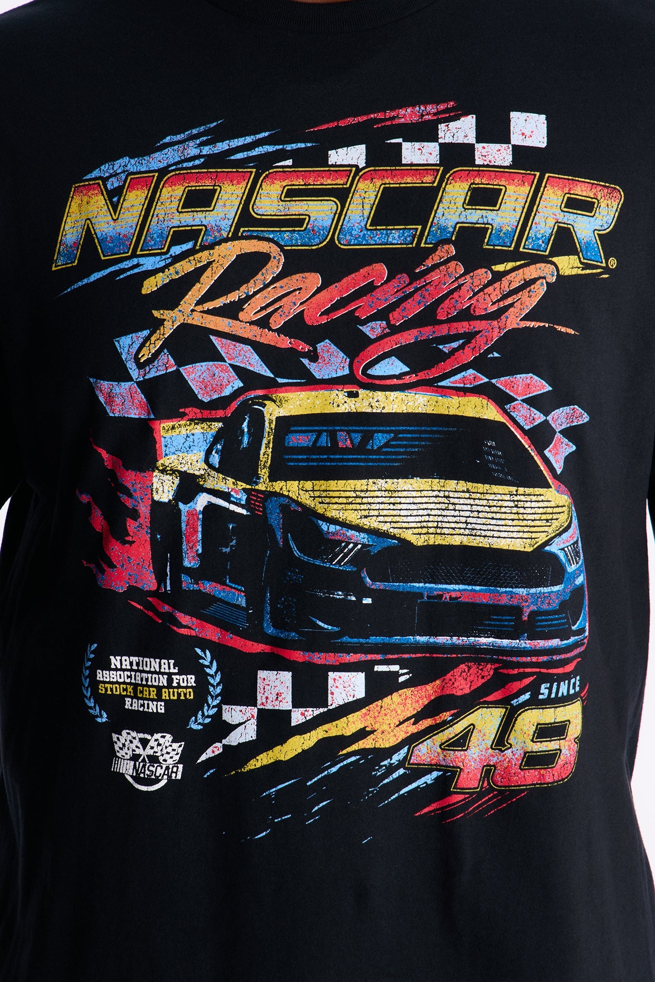 Nascar Vintage Racing Short Sleeve Tee - Black Fashion Nova