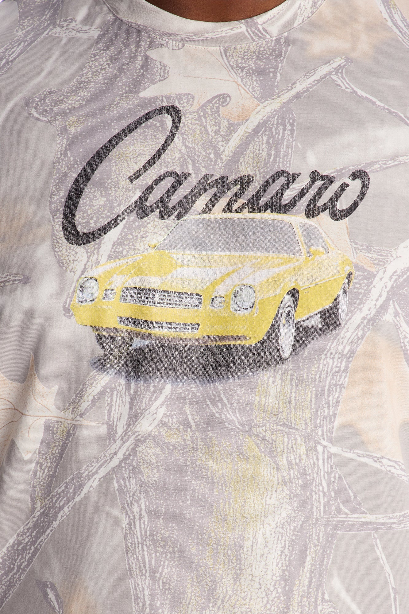 Chevy Camaro Woodland Camo Short Sleeve Tee - Camouflage Fashion Nova