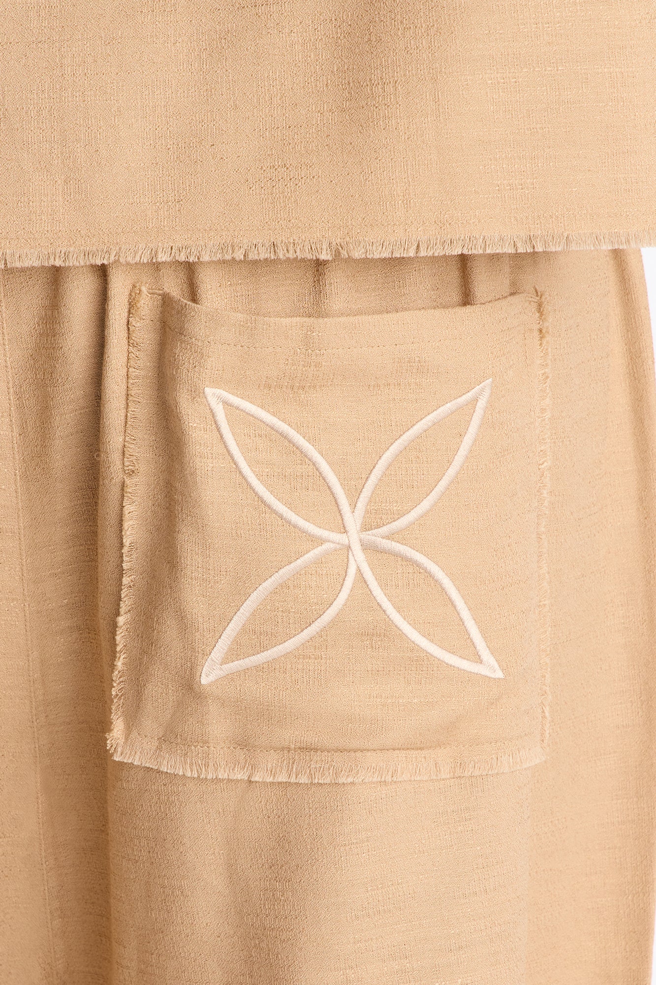 Relaxed Tropic Fearless Frayed Short - Tan Fashion Nova