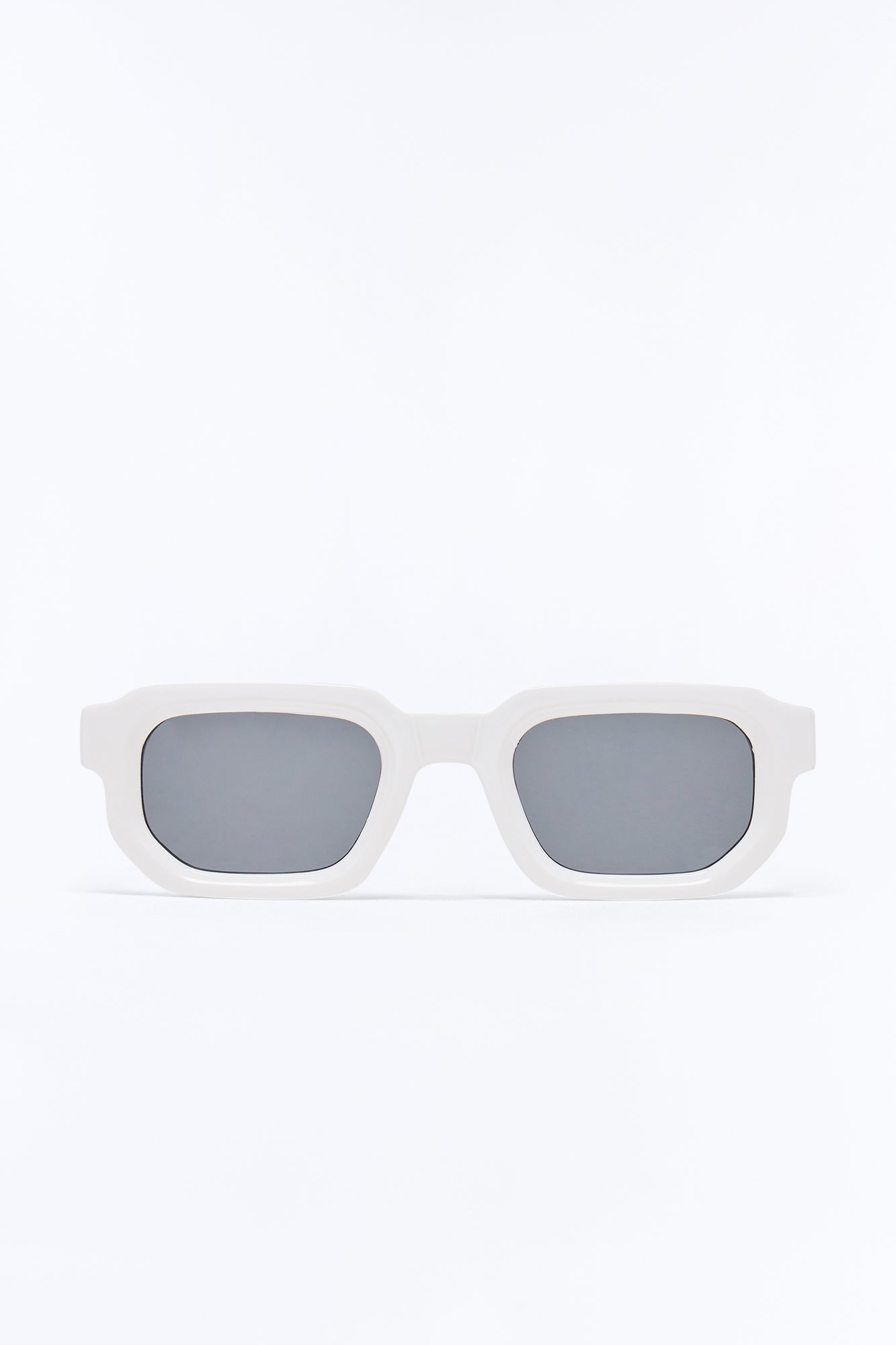 Crisp Cool Square Sunglasses - White Fashion Nova