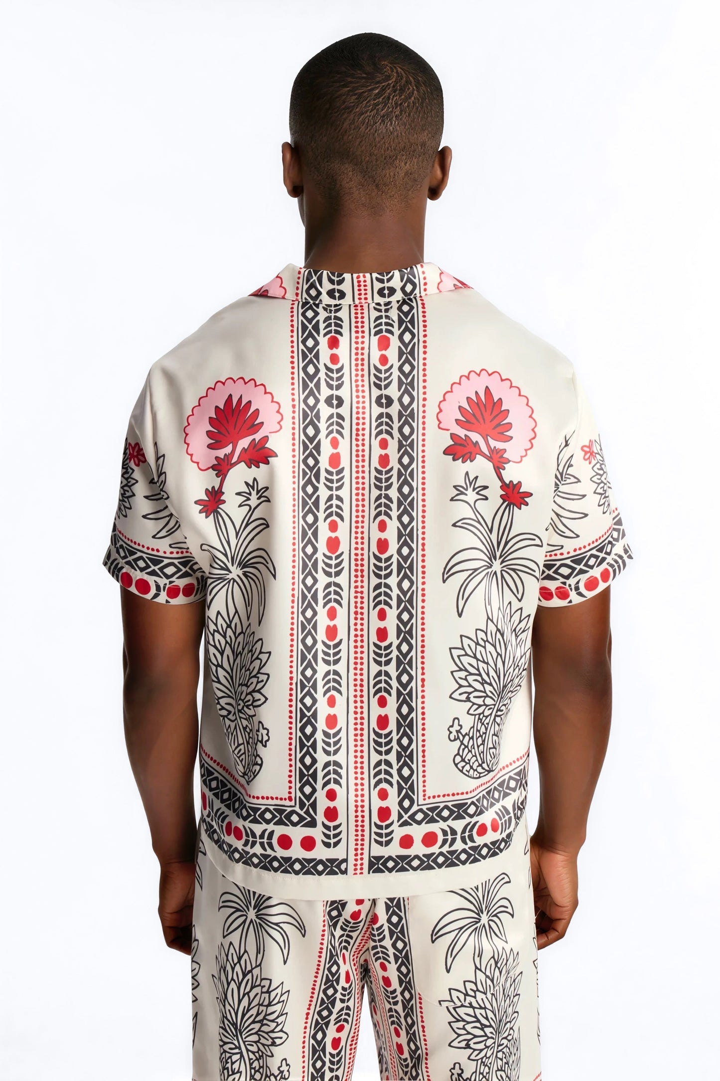 Patras Cuban Collar Button Up Shirt - White Fashion Nova