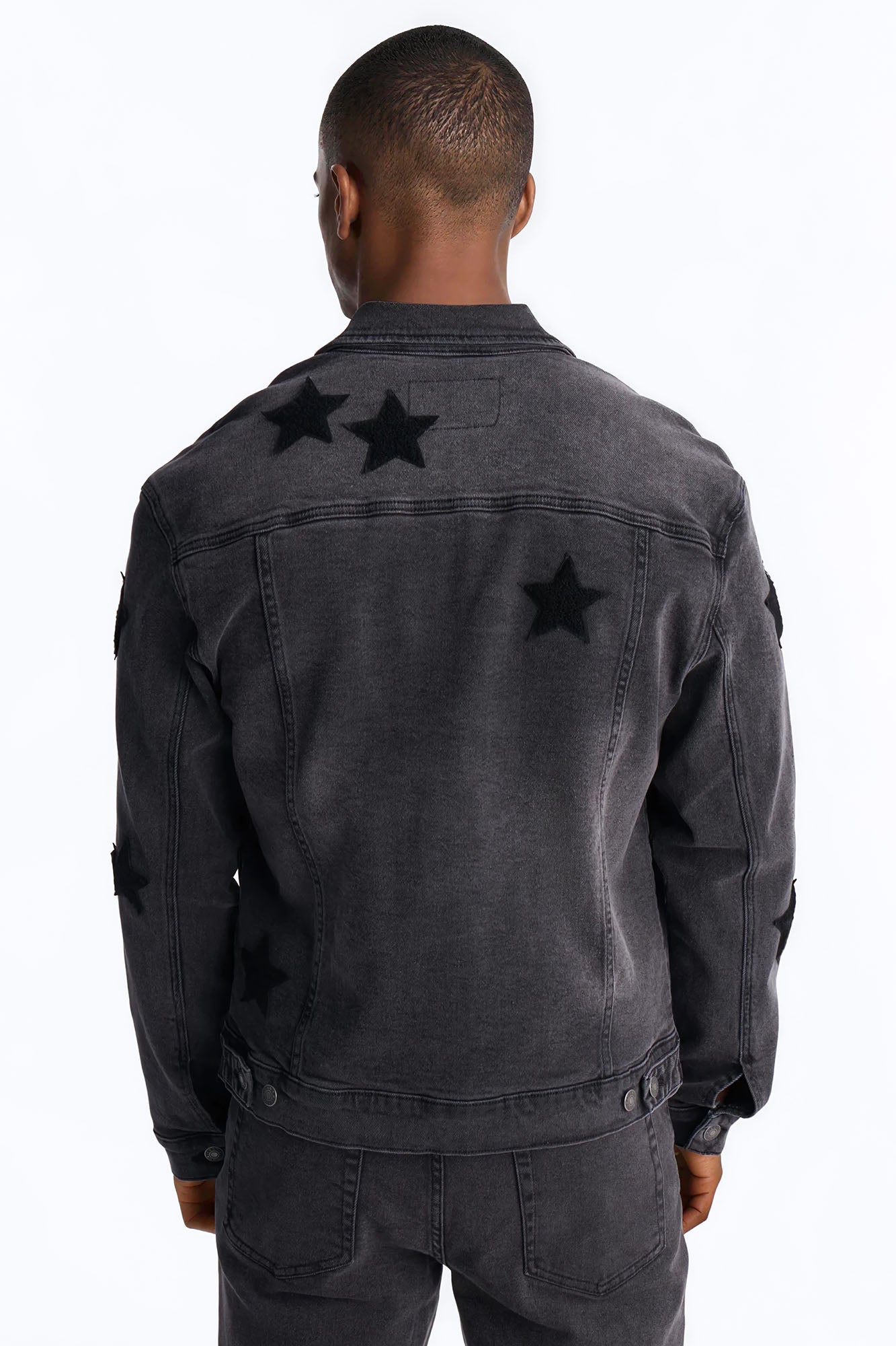 Stellar Denim Trucker Jacket - Black Wash Fashion Nova