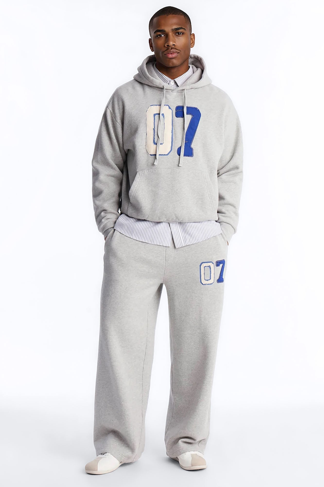 Mellow Patch Sweatpants - Heather Grey Fashion Nova