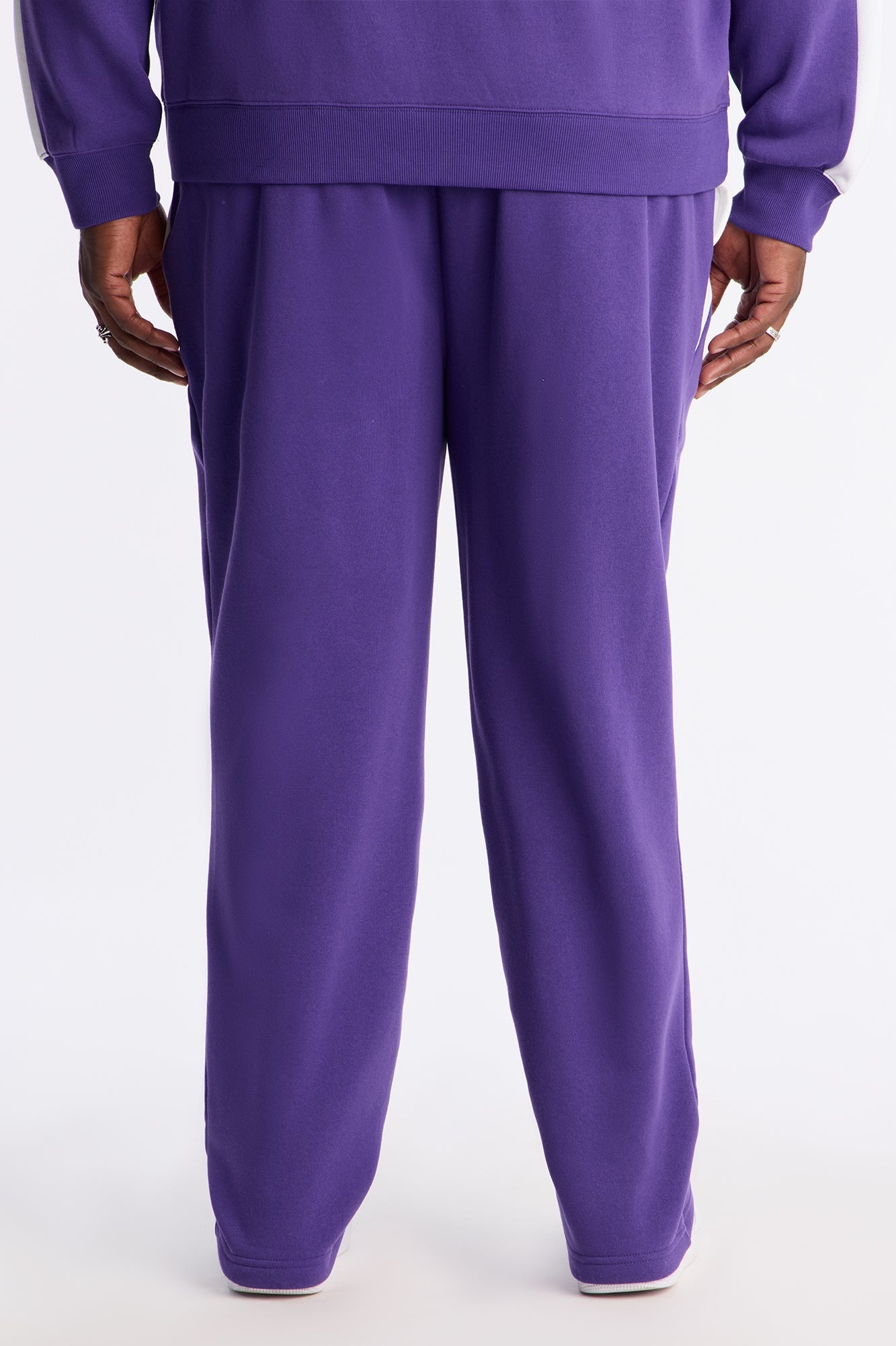 Lakers Wavey Wide Sweatpants - Purple Fashion Nova