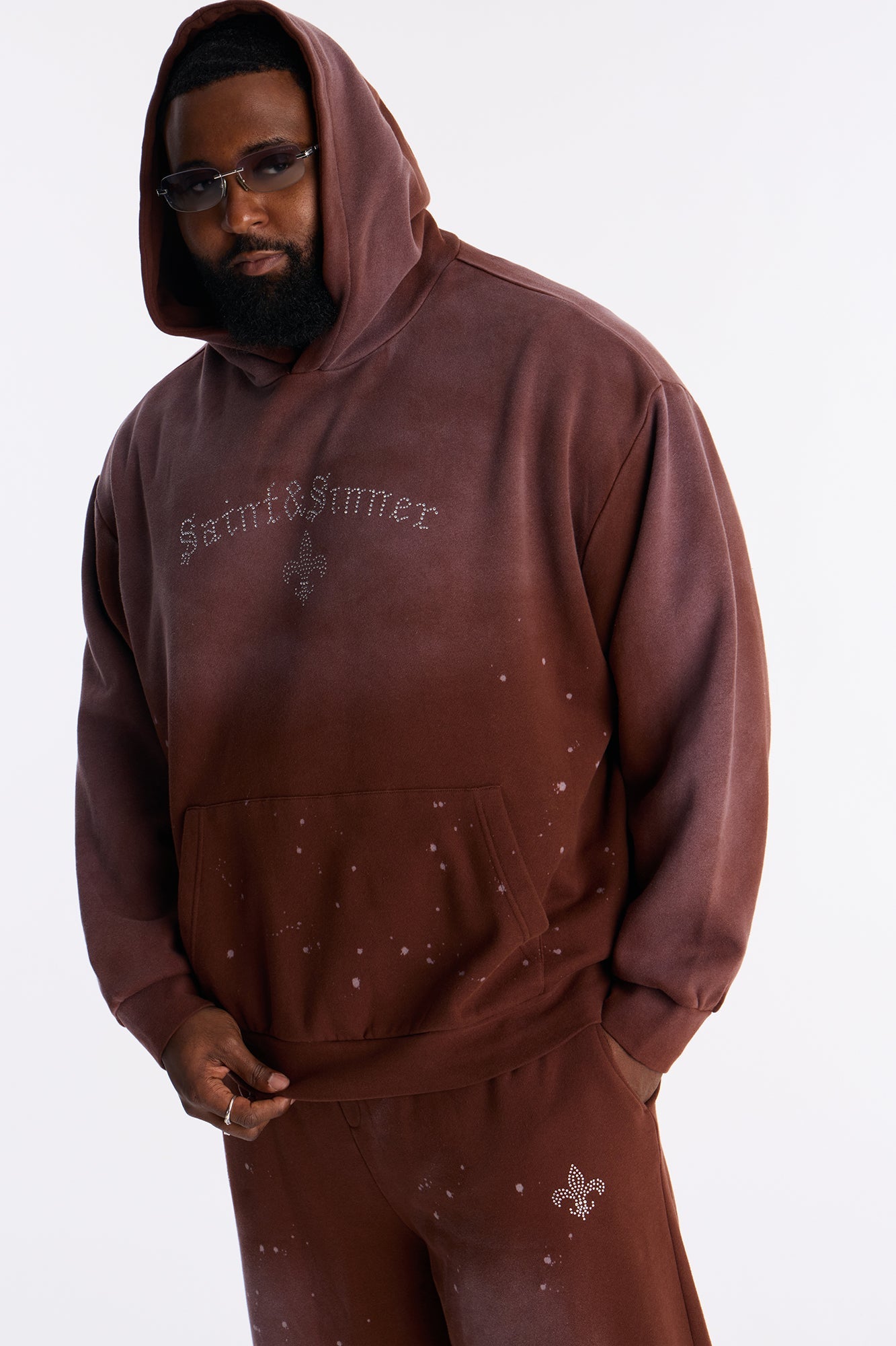 Saints And Sinners Distressed Hoodie - Brown Fashion Nova