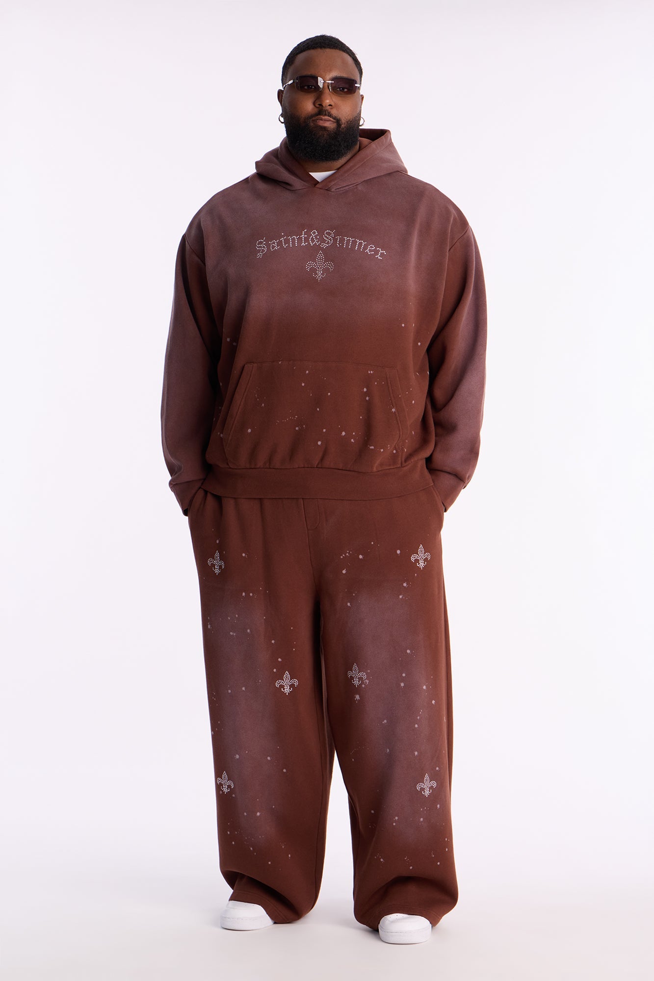 Saints And Sinners Distressed Sweatpants - Brown Fashion Nova