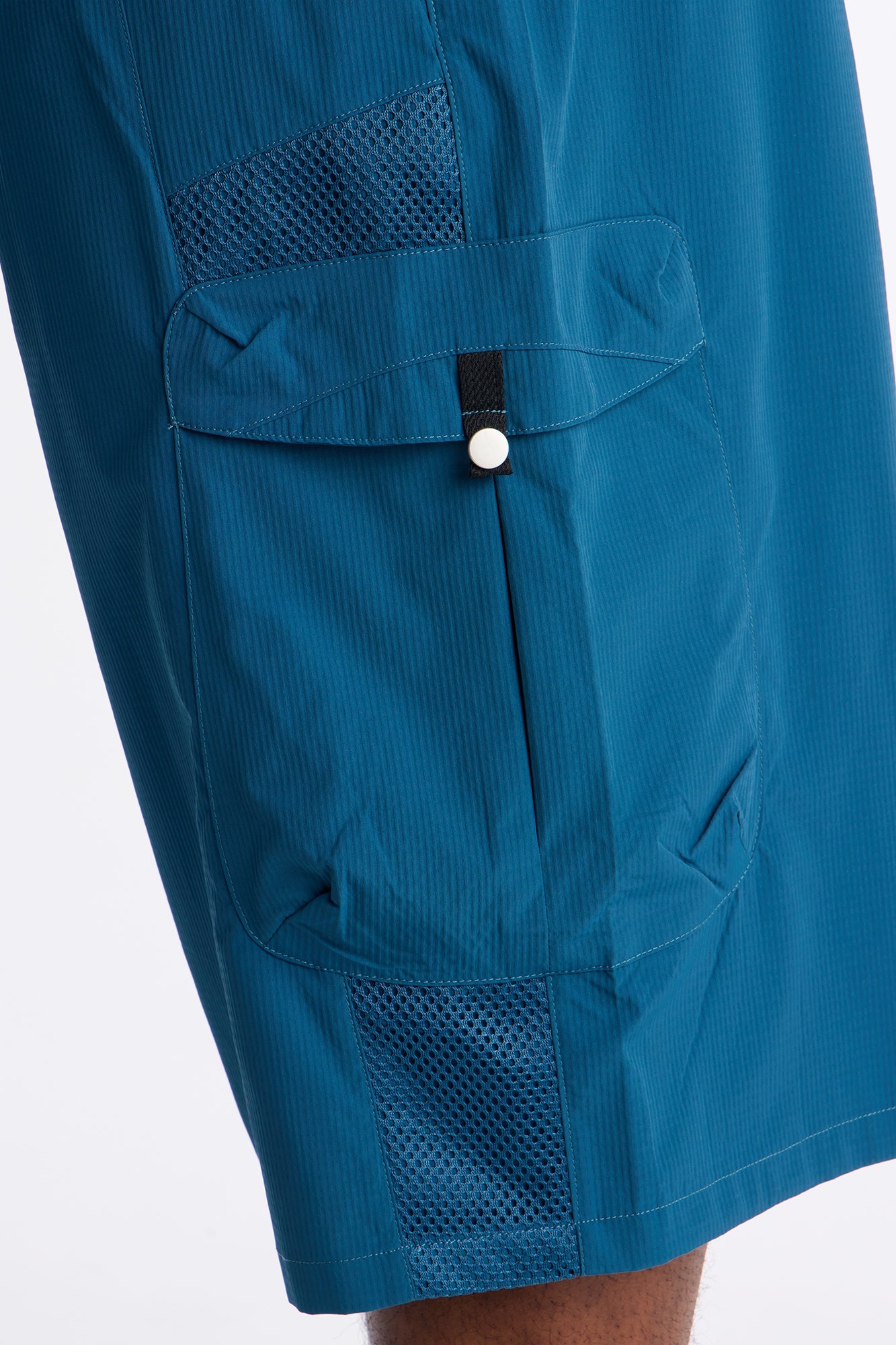 Relaxed Thirty Degree Mesh Outlay Tech Short - Blue Fashion Nova