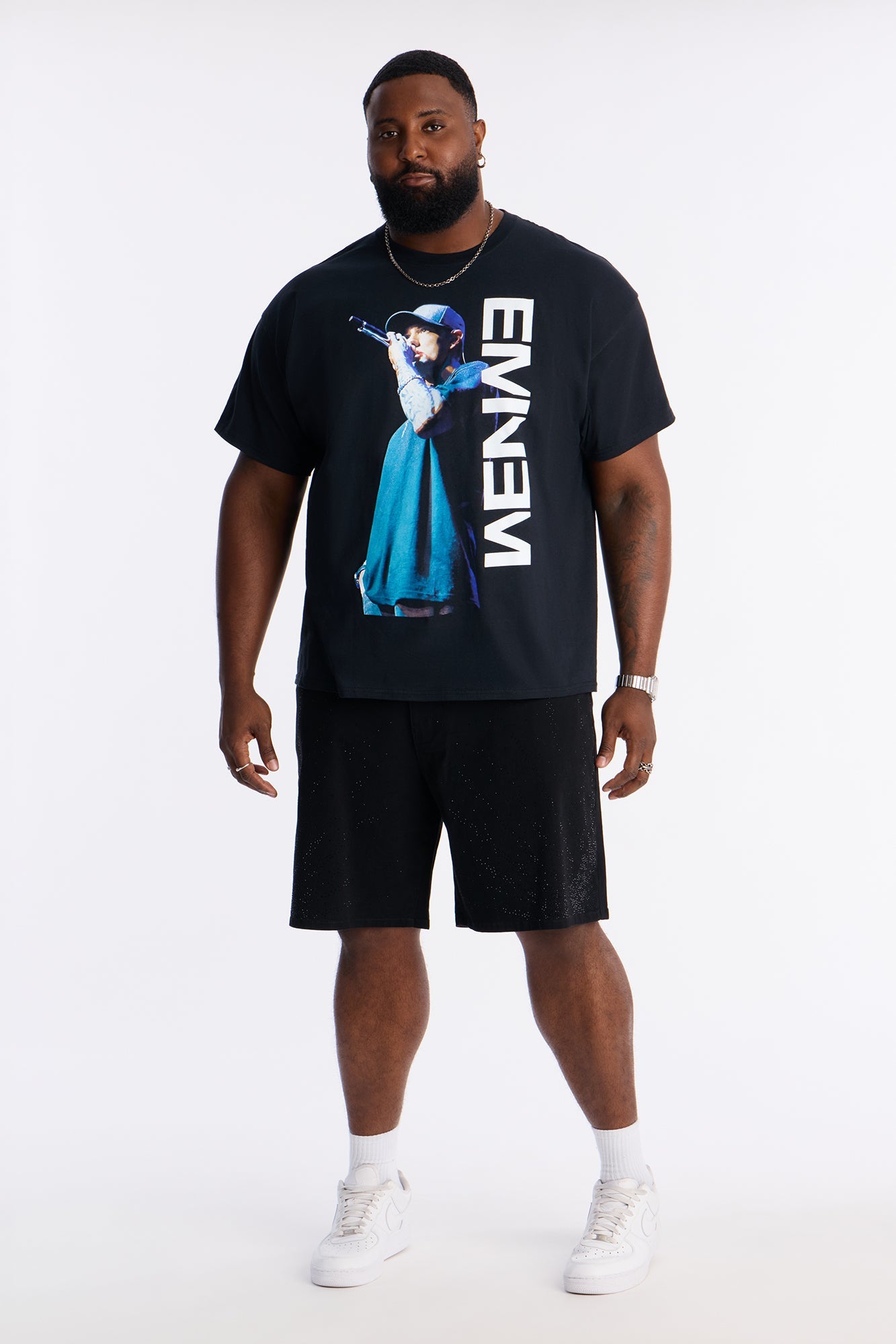 Relaxed Moonflare Denim Short - Black Fashion Nova