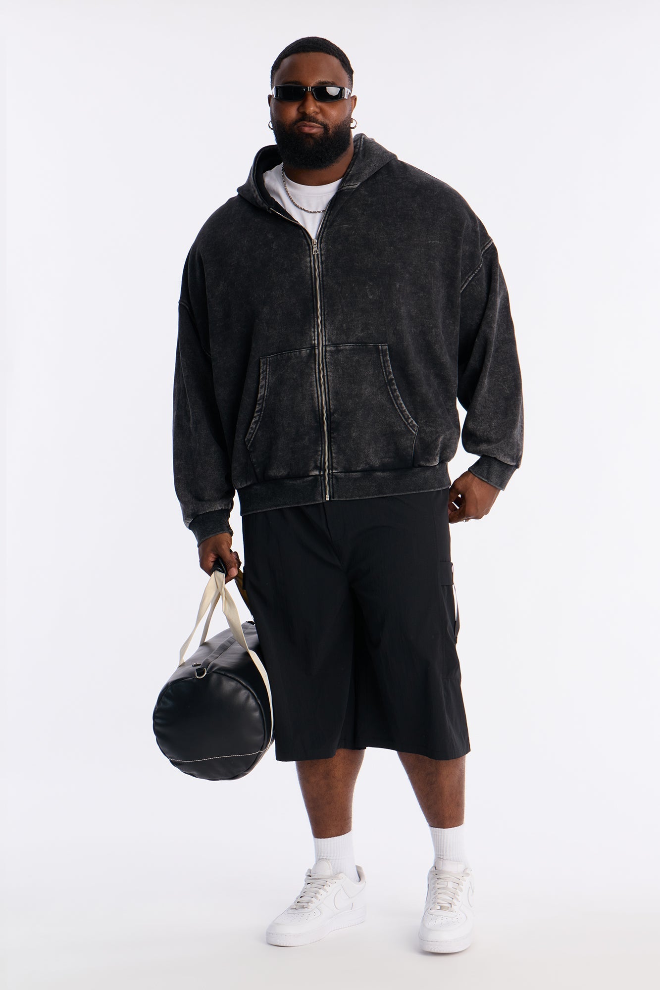 Relaxed Ninth Element Tech Short - Black Fashion Nova