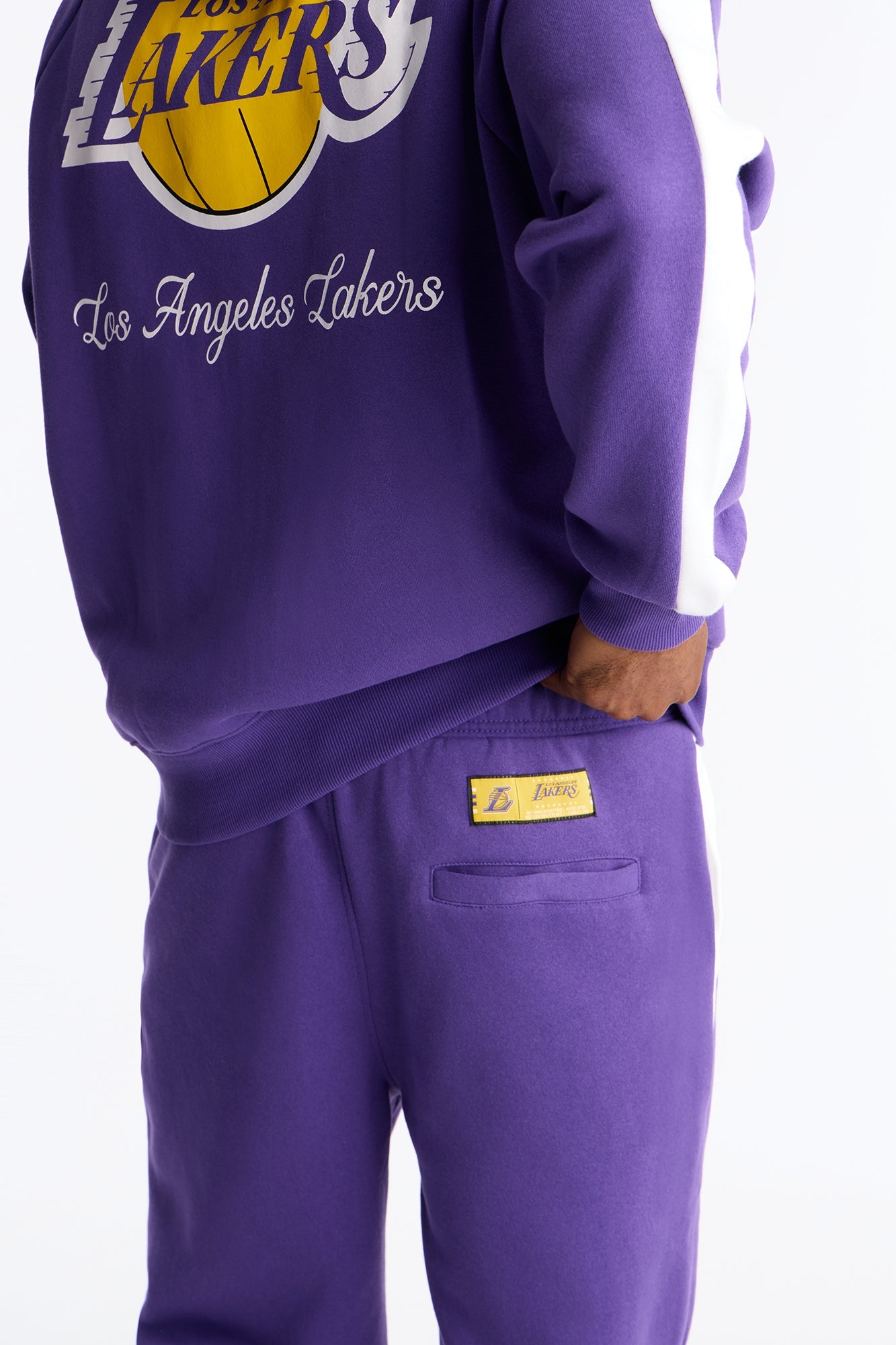 Lakers Wavey Wide Sweatpants - Purple Fashion Nova