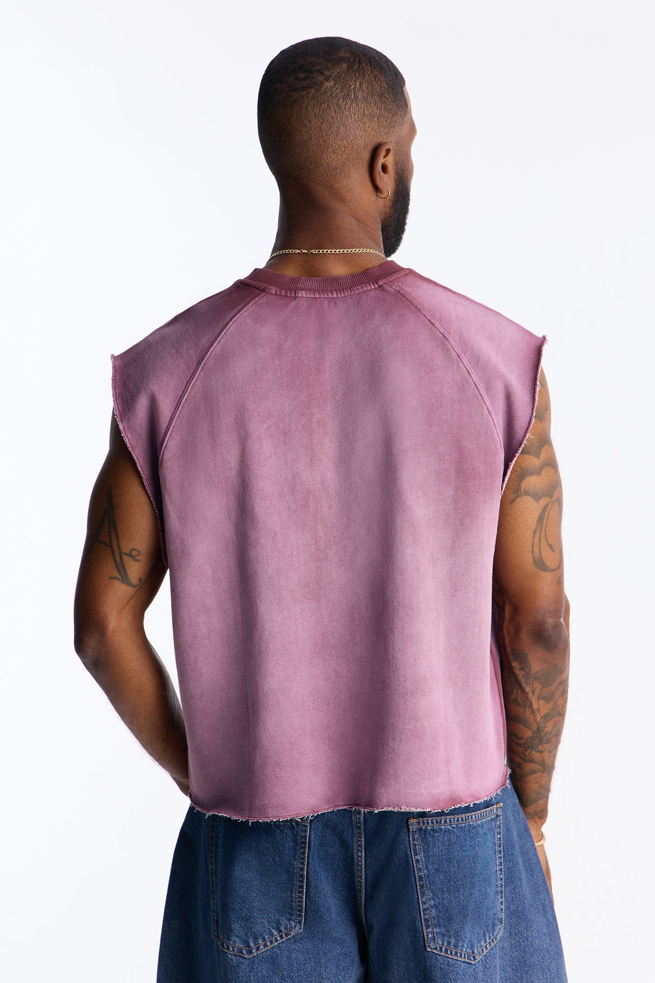 Boiler Washed Boxy Muscle Tee - Plum Fashion Nova