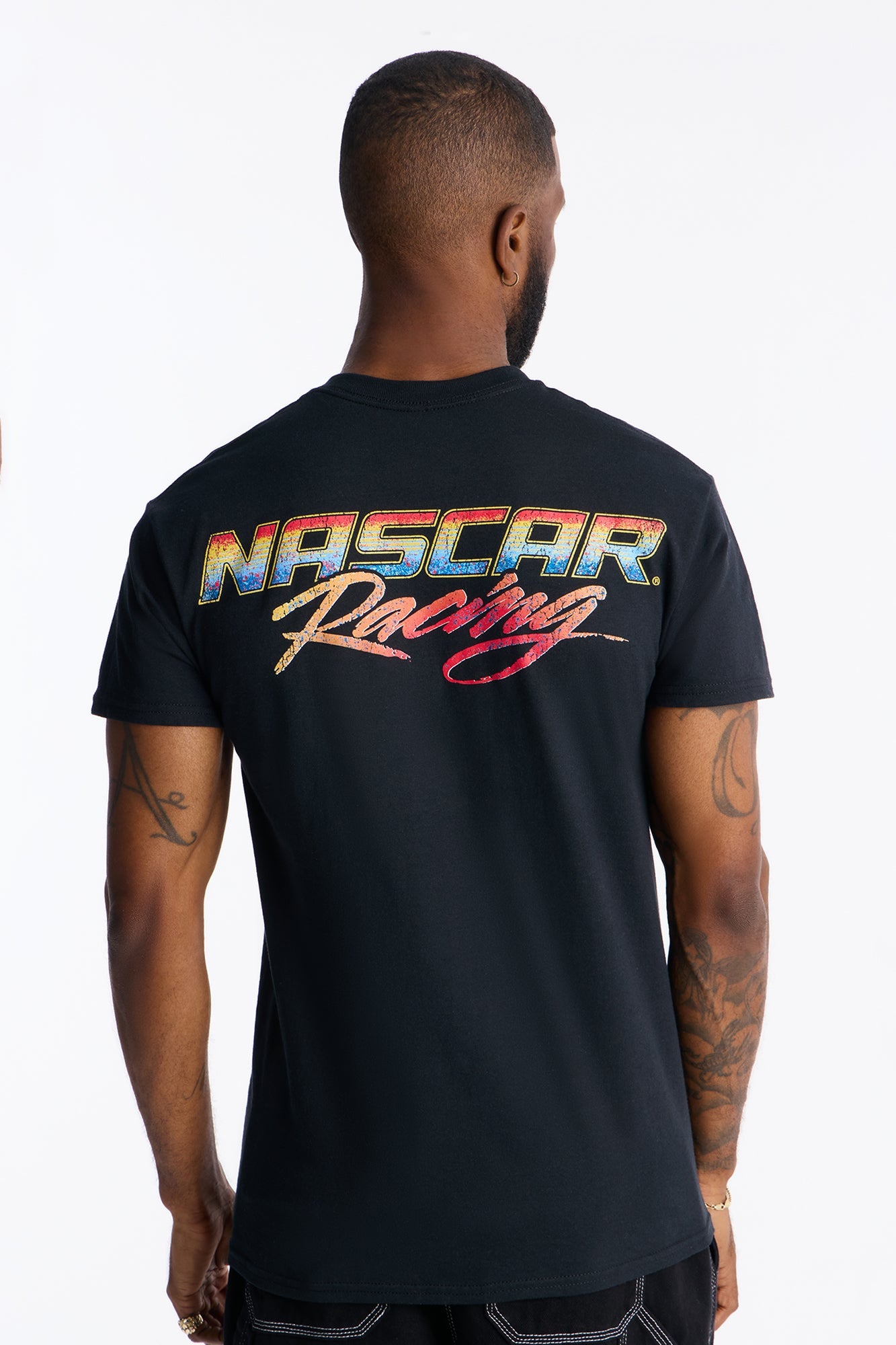 Nascar Vintage Racing Short Sleeve Tee - Black Fashion Nova