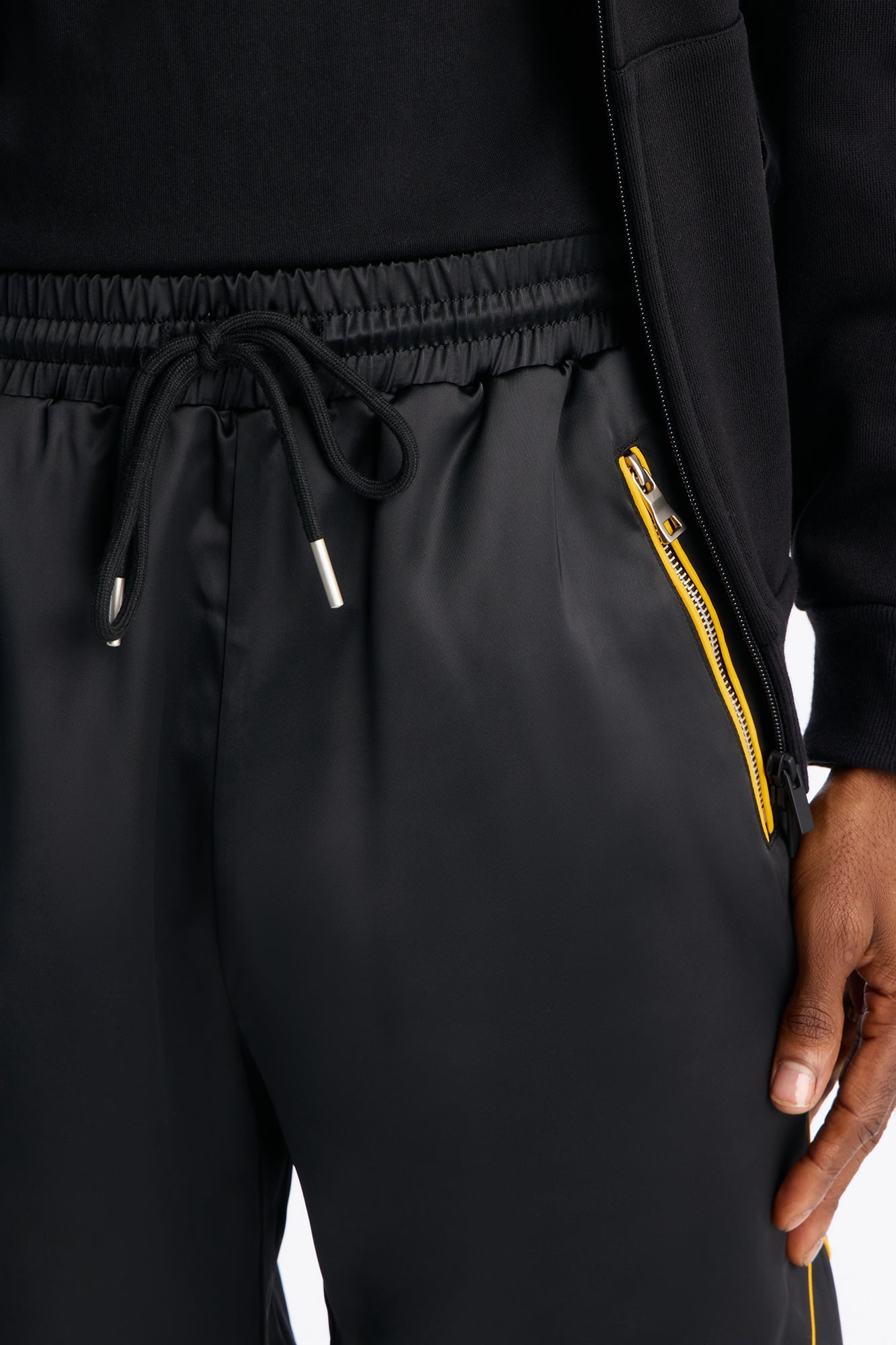 Slant Pocket Gloss Short - Black Fashion Nova
