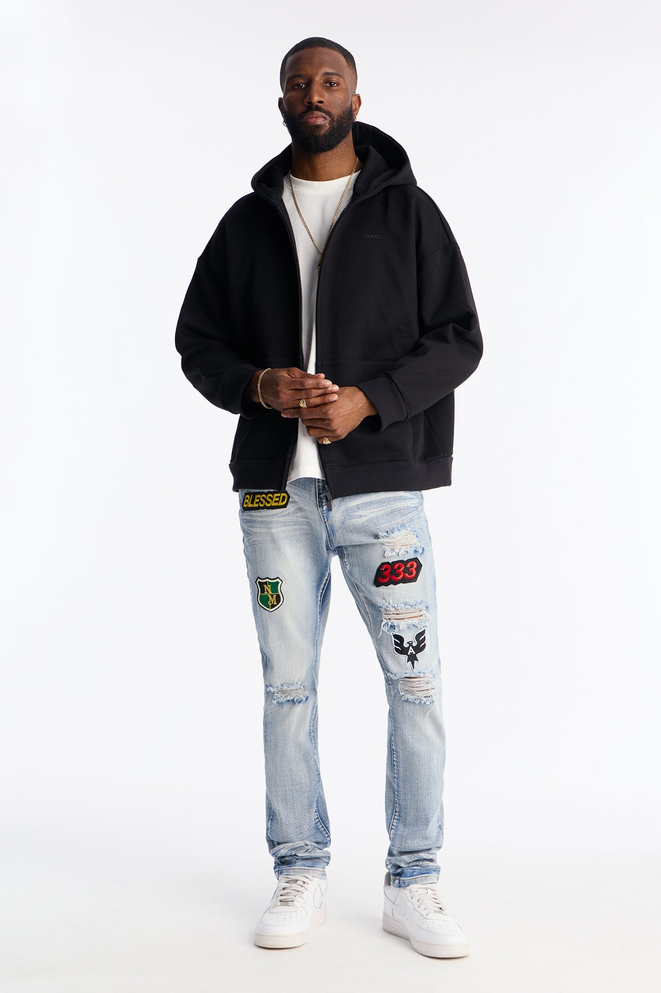 Stacked Skinny Urban Mend Jeans - Light Wash Fashion Nova