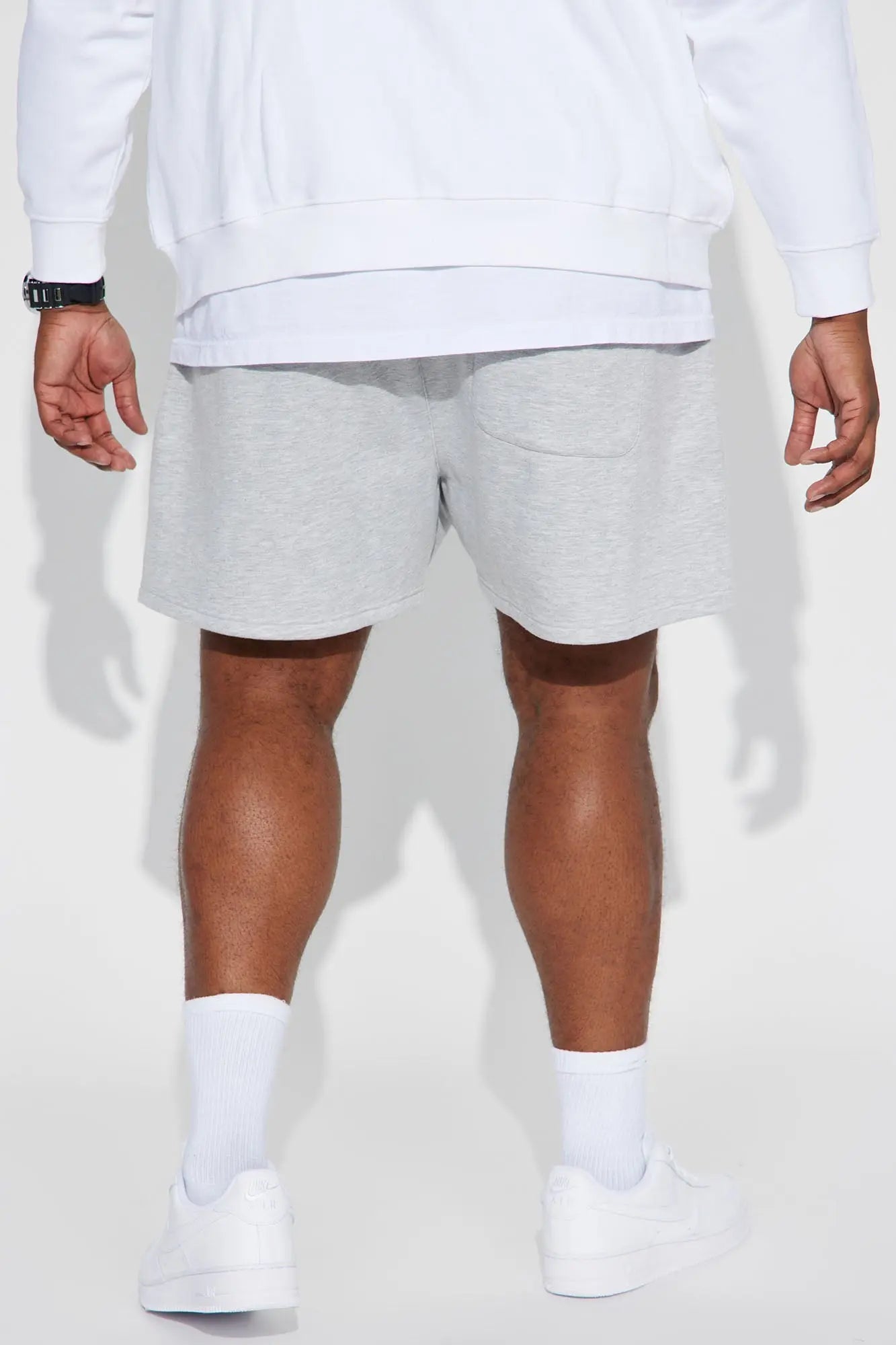 Tyson Oversize Heavyweight Sweat Shorts - Heather Grey Fashion Nova