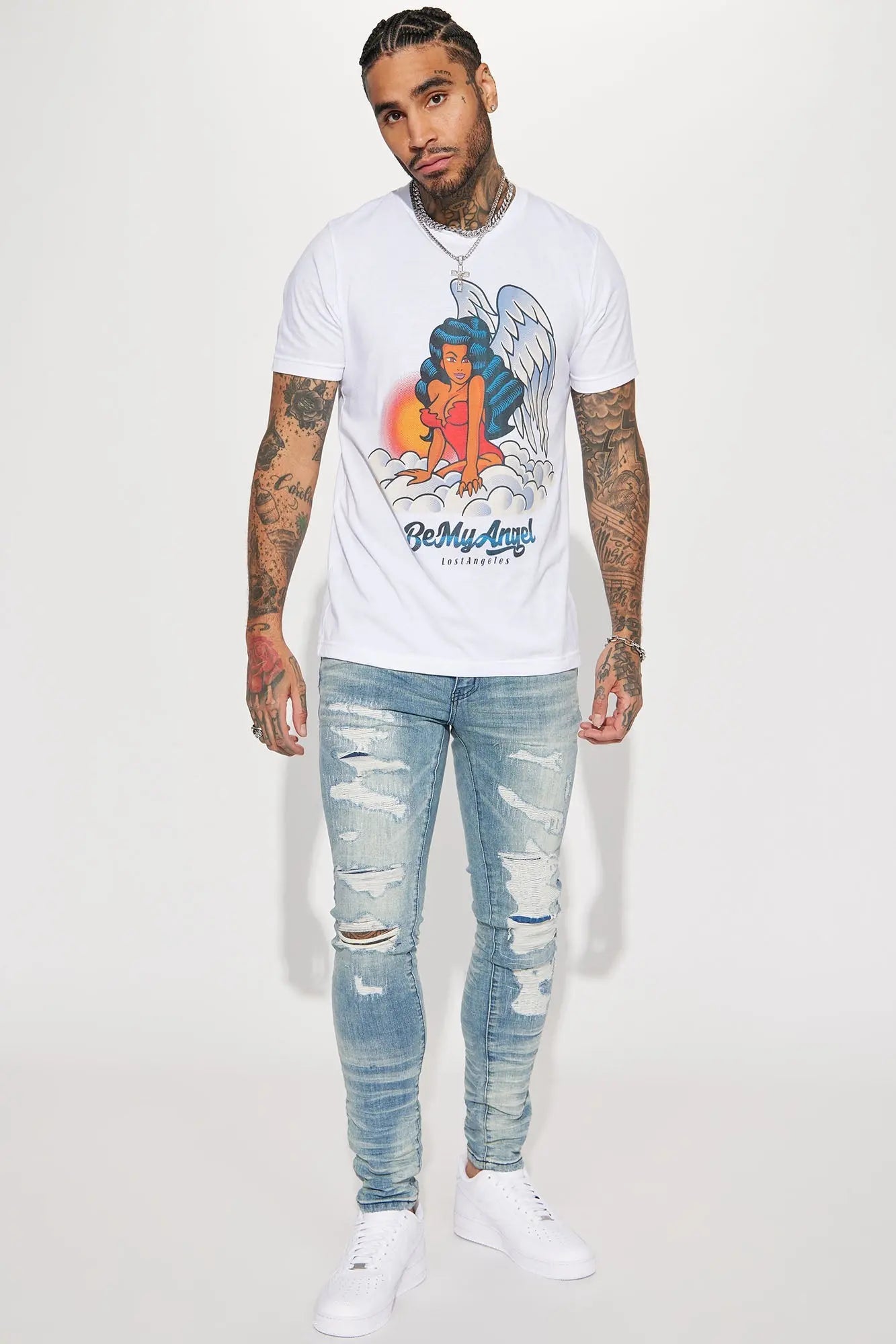 For The Fame Stacked Skinny Jeans - Light Wash Fashion Nova