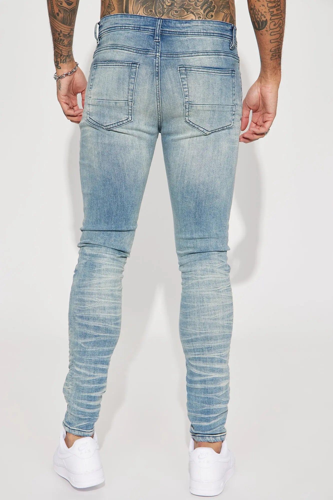 For The Fame Stacked Skinny Jeans - Light Wash Fashion Nova