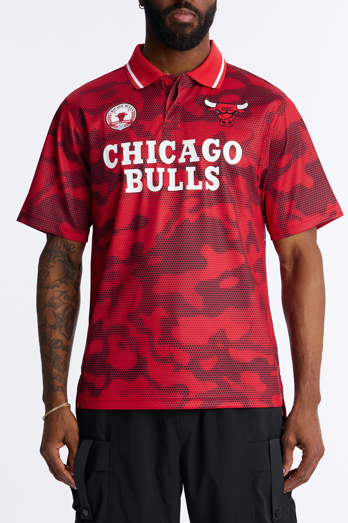 Bulls Digi Camo Soccer Top - Red Fashion Nova